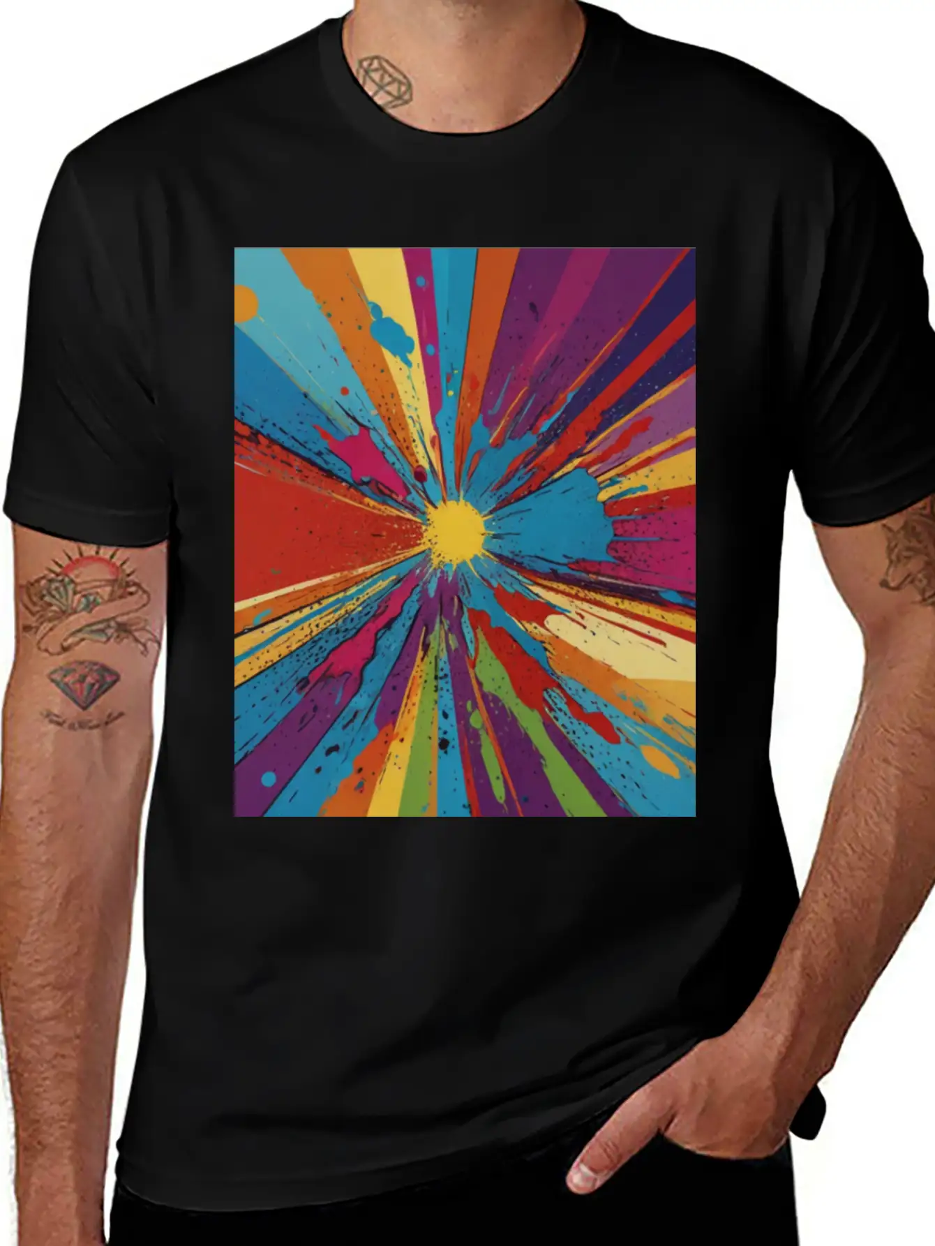 Artfully Designed Pop Art T-Shirt Basic Graphic T-Shirt ¨C Daily Comfort In Soft Cotton