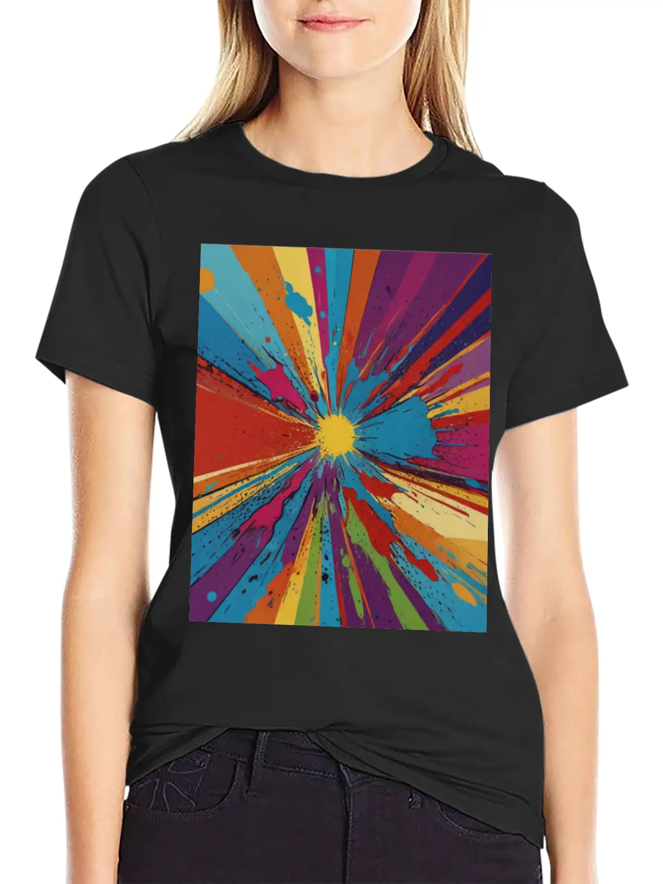 Artfully Designed Pop Art T-Shirt Basic Graphic T-Shirt ¨C Daily Comfort In Soft Cotton