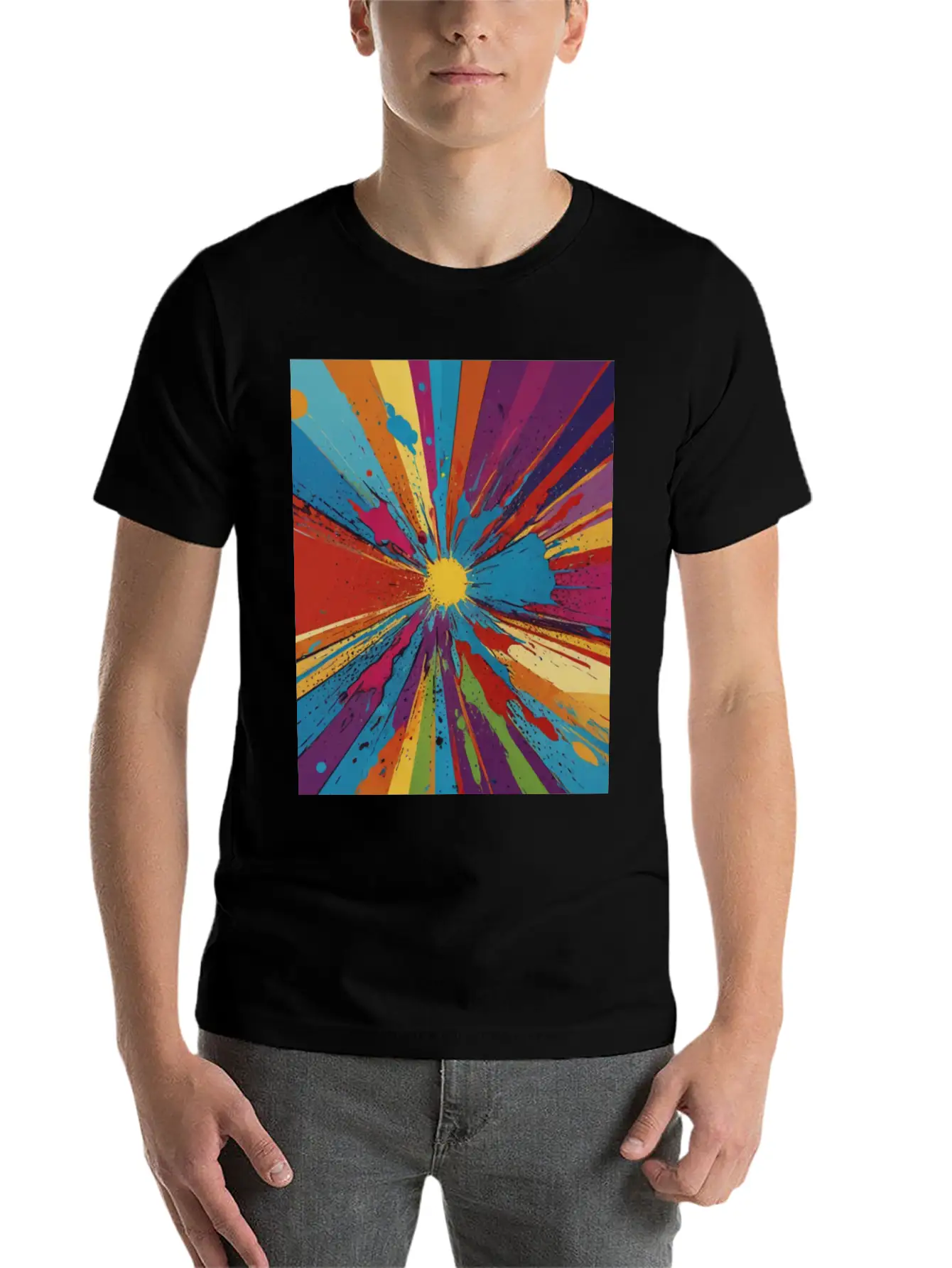 Artfully Designed Pop Art T-Shirt Basic Graphic T-Shirt ¨C Daily Comfort In Soft Cotton
