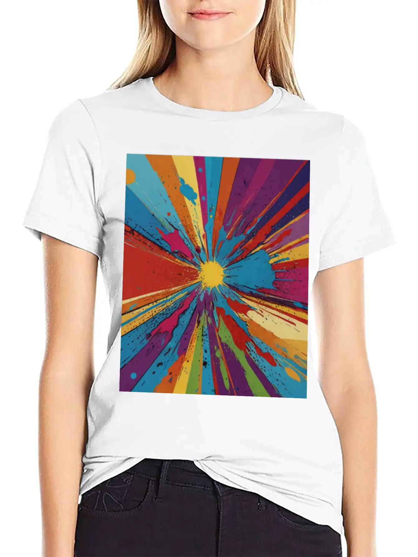 Artfully Designed Pop Art T-Shirt Basic Graphic T-Shirt ¨C Daily Comfort In Soft Cotton
