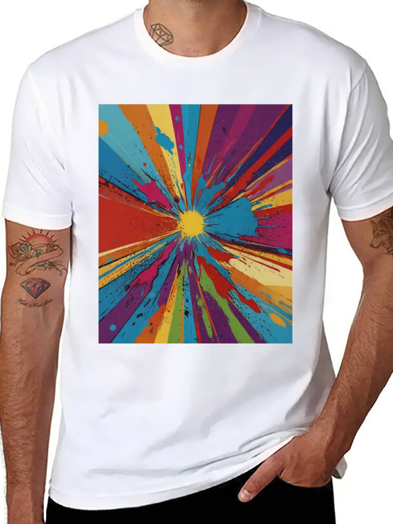 Artfully Designed Pop Art T-Shirt Basic Graphic T-Shirt ¨C Daily Comfort In Soft Cotton