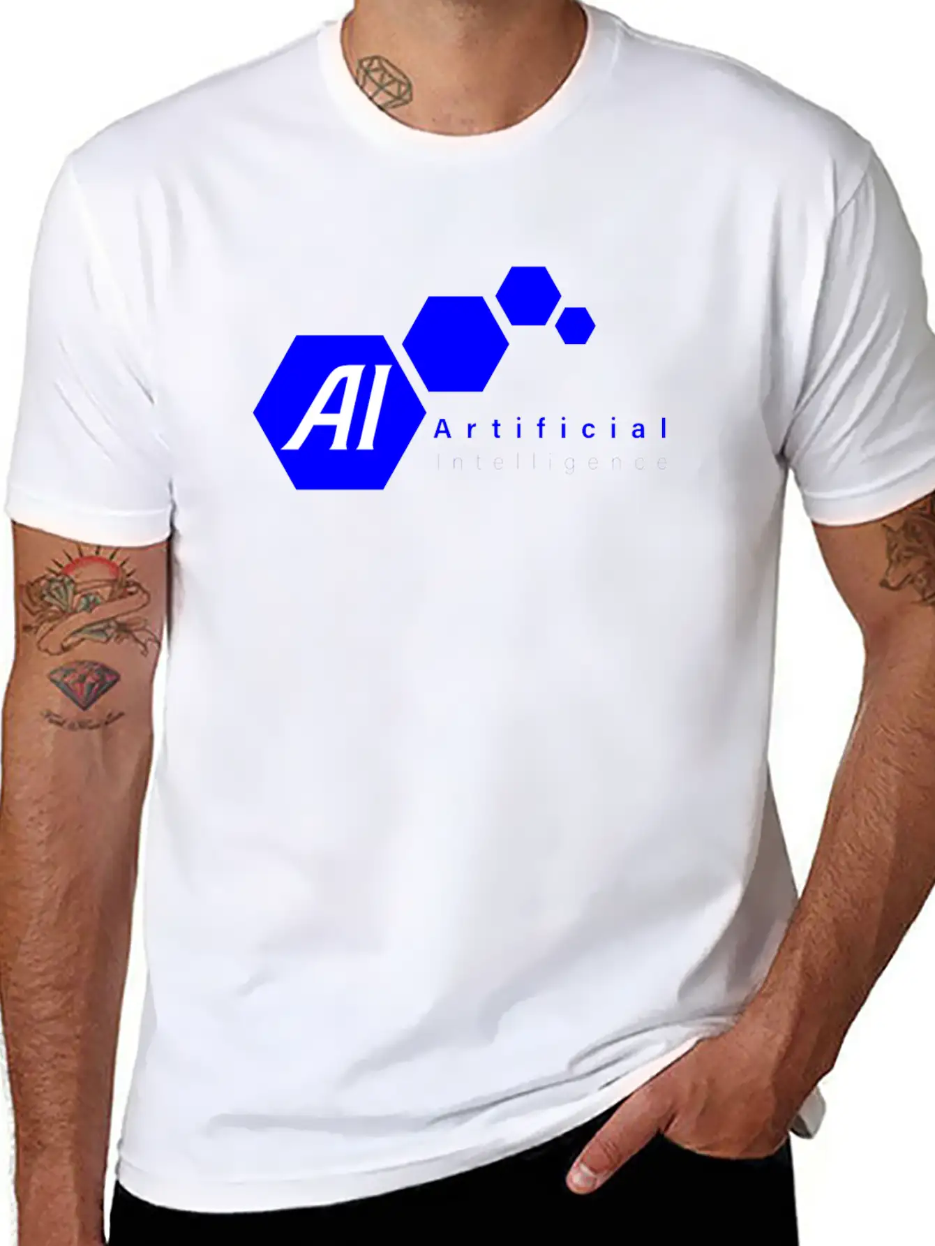 Artificial Intelligence T-shirt Soft Cotton Short Sleeve Tee ¨C Unisex Wardrobe Staple