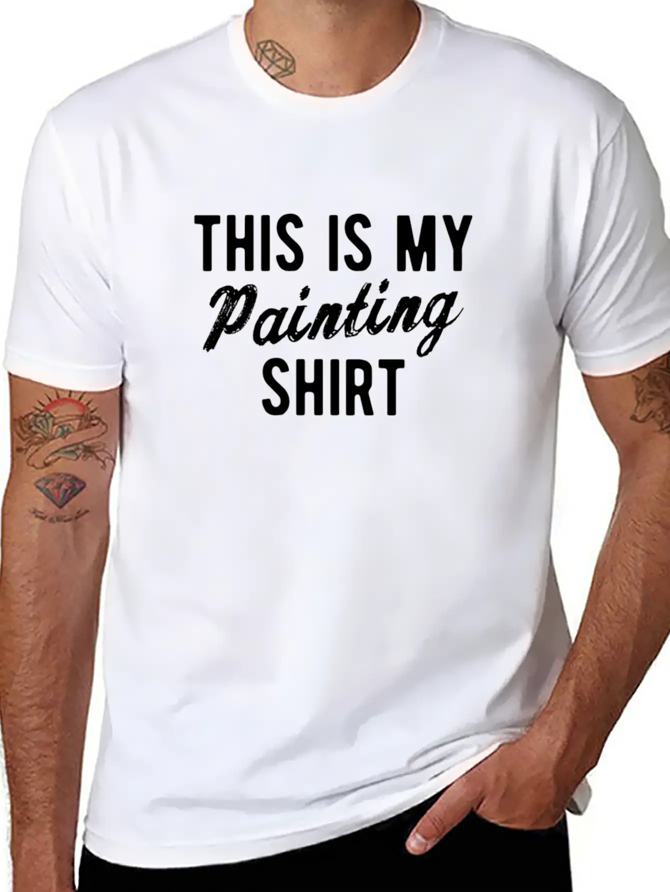 Artist Painting Painter Art Paint Art Teacher Gift Basic Graphic T-Shirt ¨C Daily Comfort In Soft Cotton
