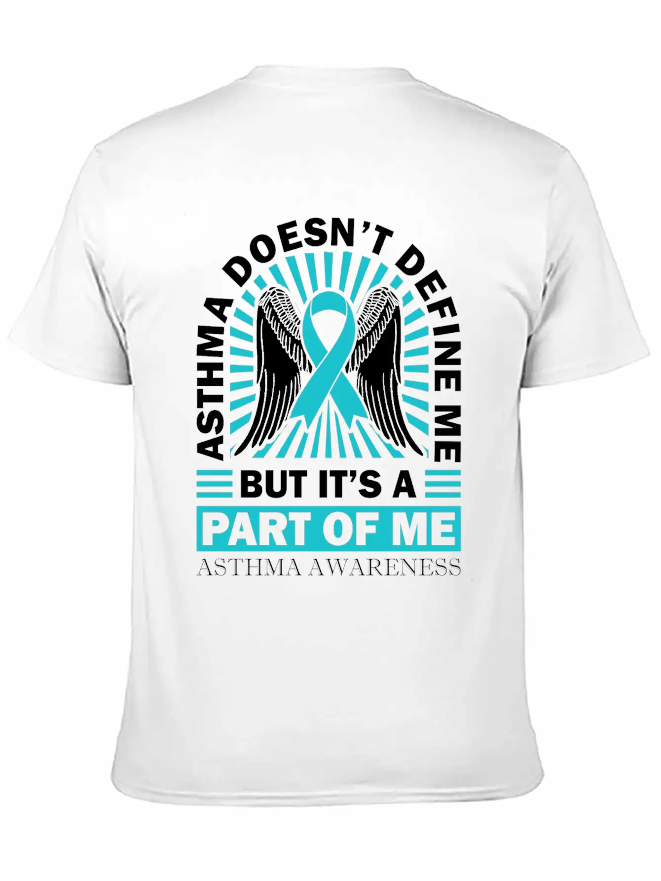 Asthmatic Warrior Asthma Doesn't Define Me Asthma Basic Graphic T-Shirt ¨C Daily Comfort In Soft Cotton