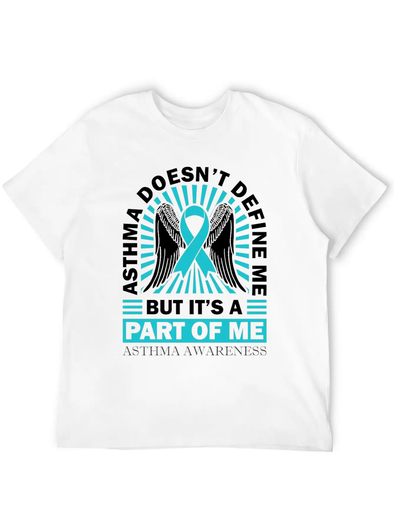Asthmatic Warrior Asthma Doesn't Define Me Asthma Basic Graphic T-Shirt ¨C Daily Comfort In Soft Cotton