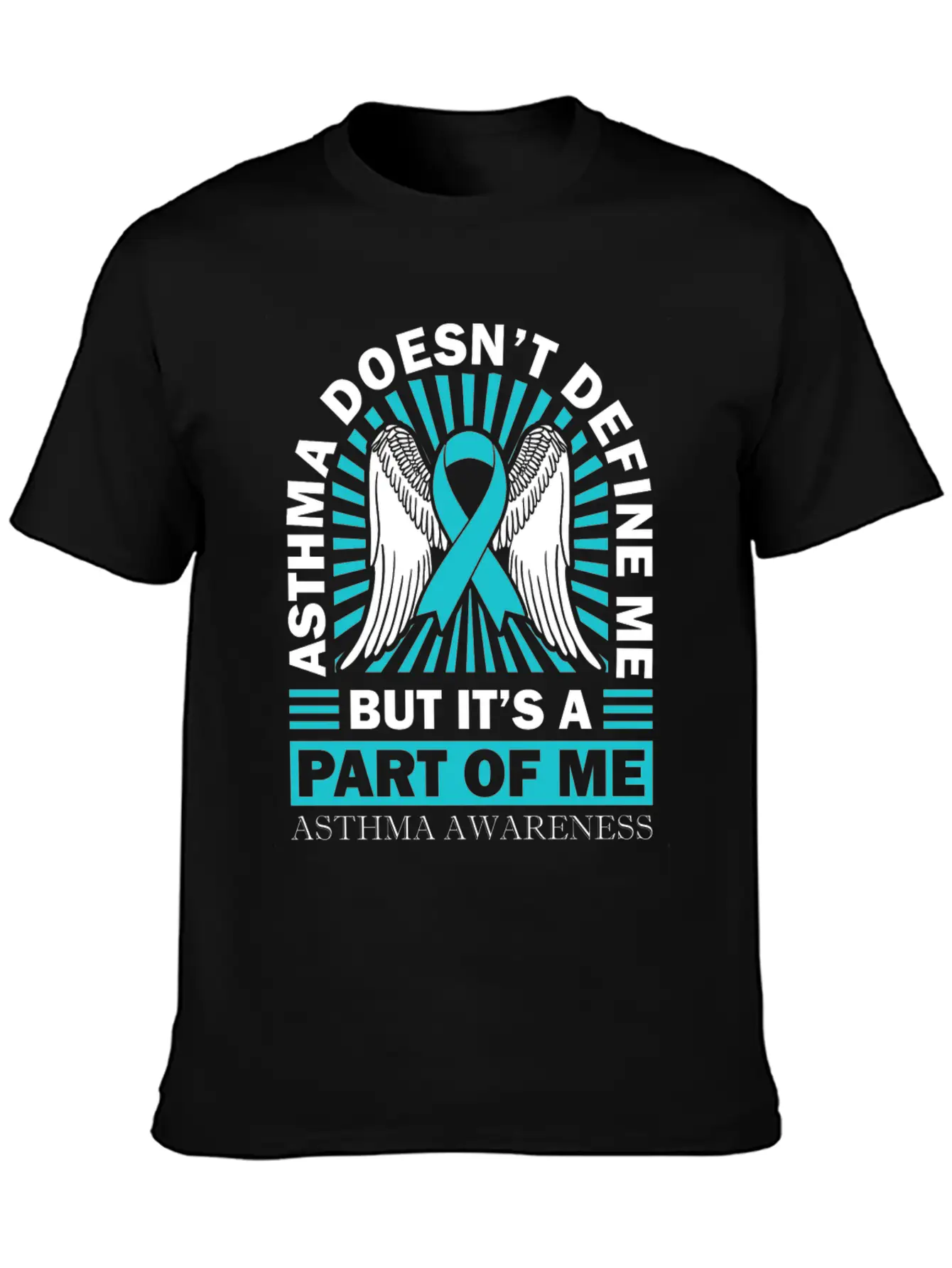 Asthmatic Warrior Asthma Doesn't Define Me Asthma Basic Graphic T-Shirt ¨C Daily Comfort In Soft Cotton