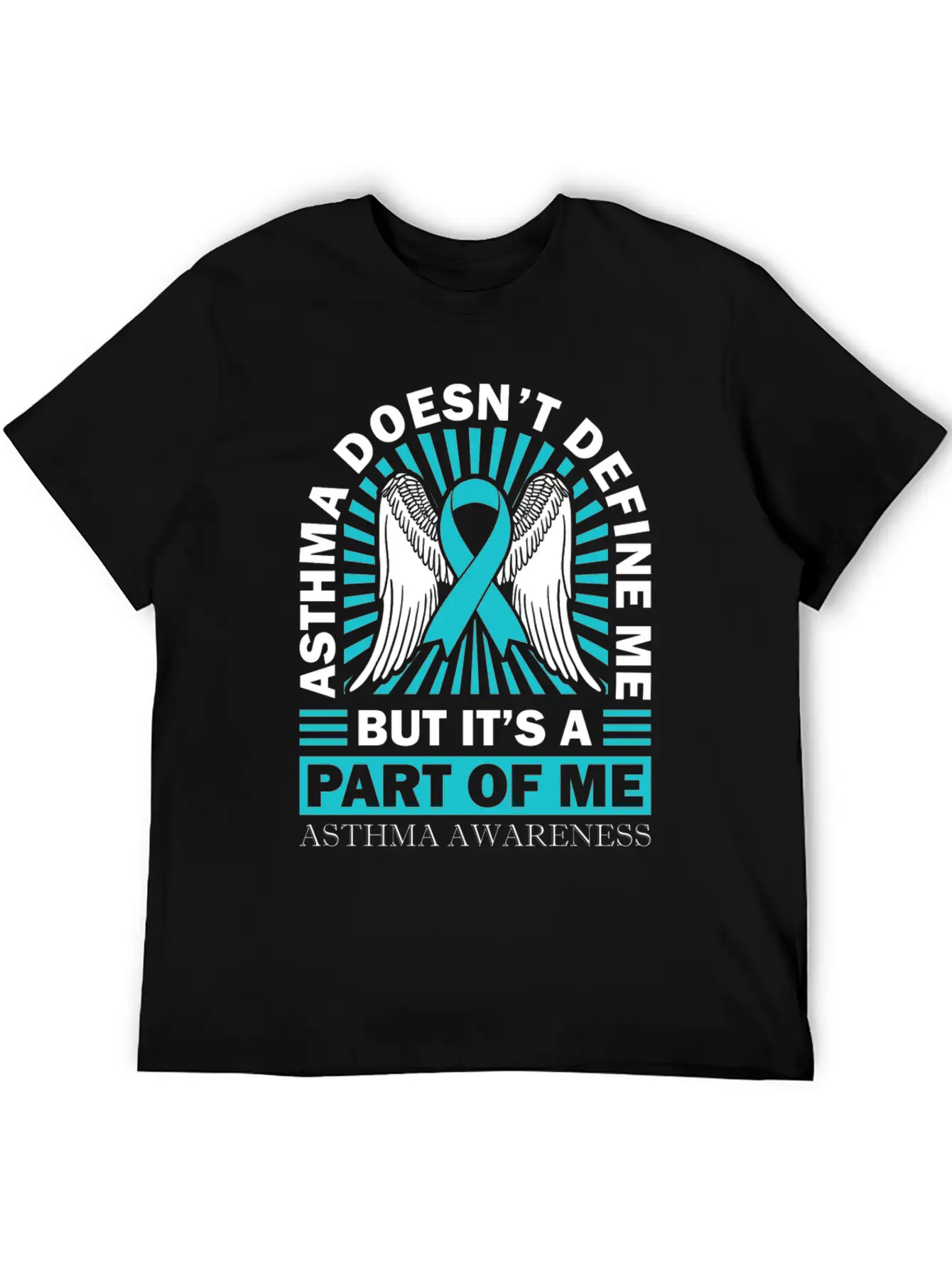 Asthmatic Warrior Asthma Doesn't Define Me Asthma Basic Graphic T-Shirt ¨C Daily Comfort In Soft Cotton