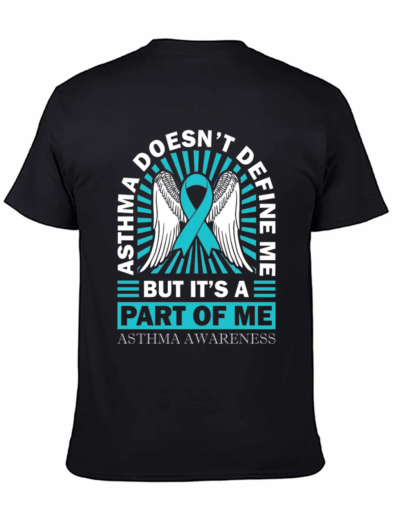 Asthmatic Warrior Asthma Doesn't Define Me Asthma Basic Graphic T-Shirt ¨C Daily Comfort In Soft Cotton