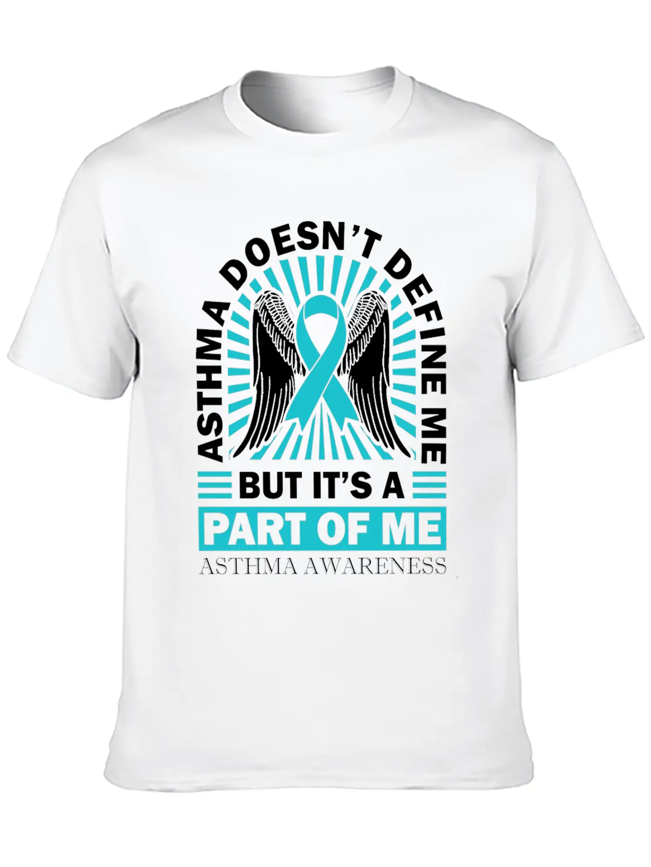 Asthmatic Warrior Asthma Doesn't Define Me Asthma Basic Graphic T-Shirt ¨C Daily Comfort In Soft Cotton