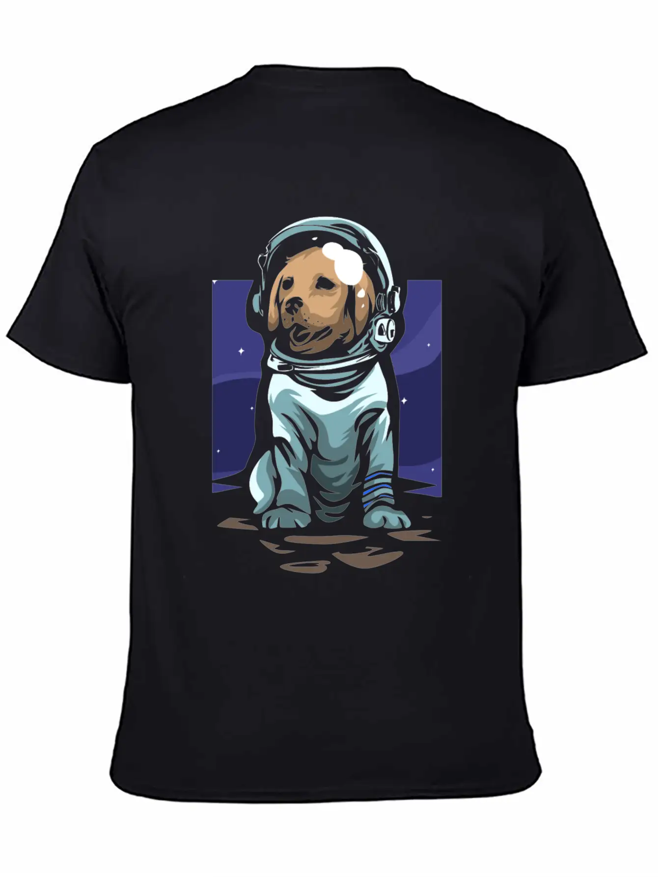 Astronaut Dog Basic Graphic T-Shirt ¨C Daily Comfort In Soft Cotton