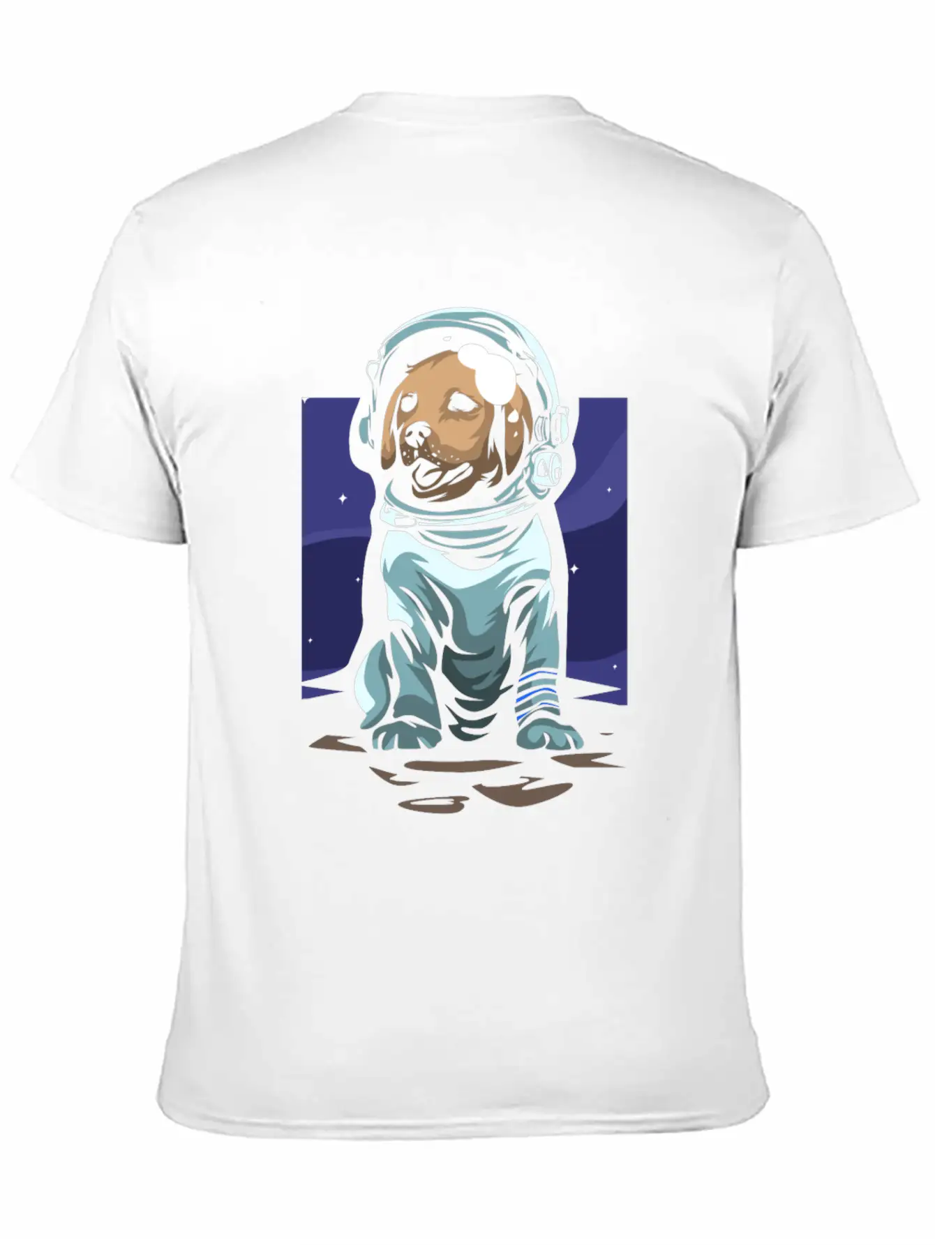 Astronaut Dog Basic Graphic T-Shirt ¨C Daily Comfort In Soft Cotton