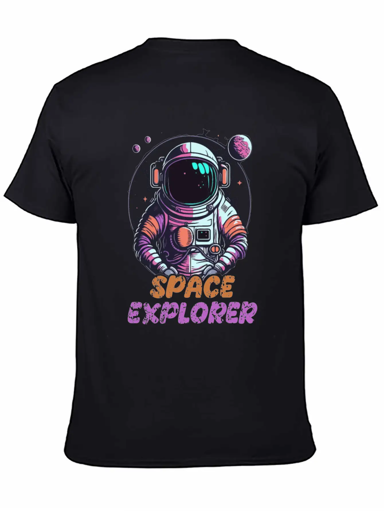 Astronaut Space Explorer Basic Graphic T-Shirt ¨C Daily Comfort In Soft Cotton