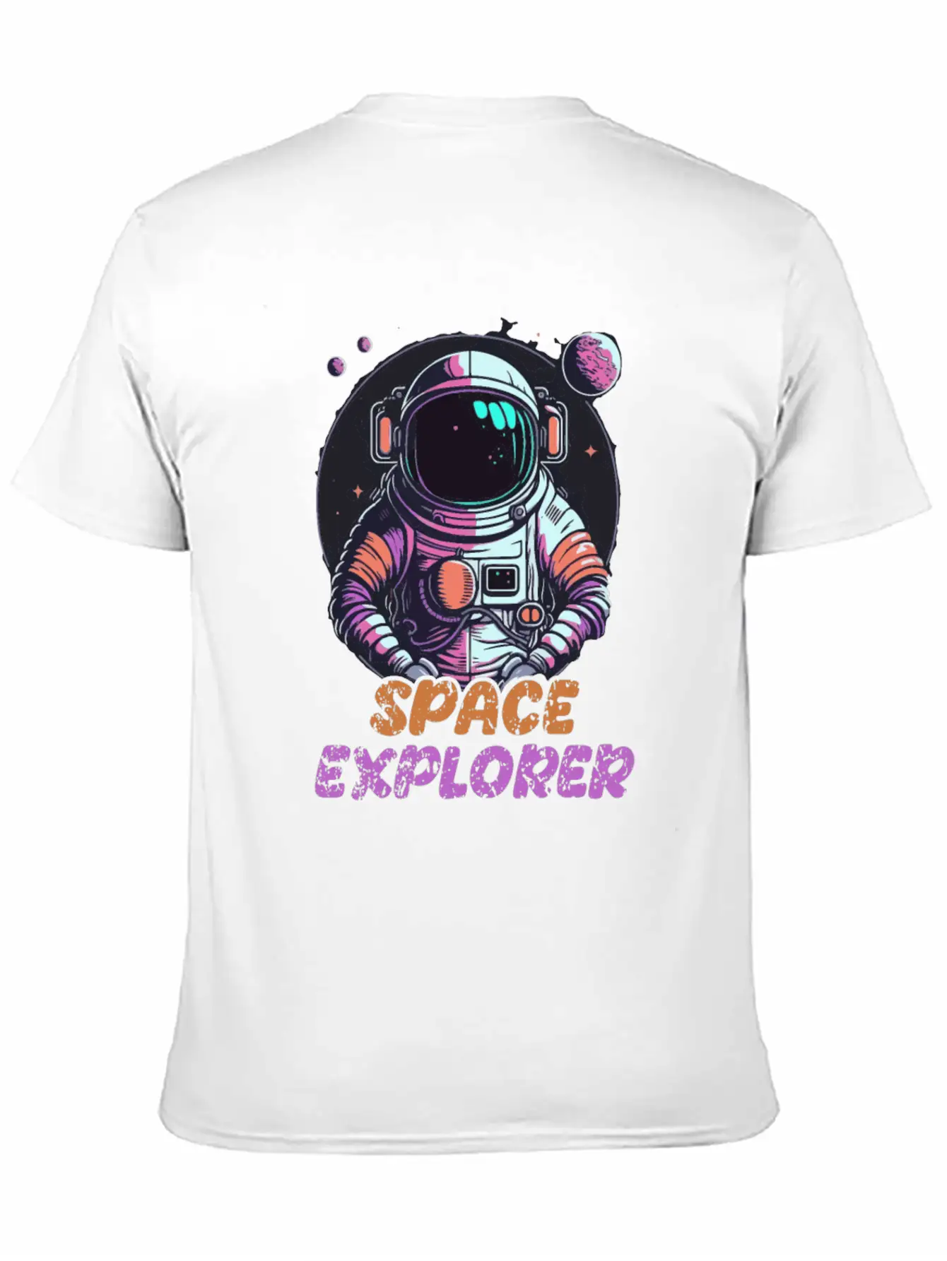 Astronaut Space Explorer Basic Graphic T-Shirt ¨C Daily Comfort In Soft Cotton