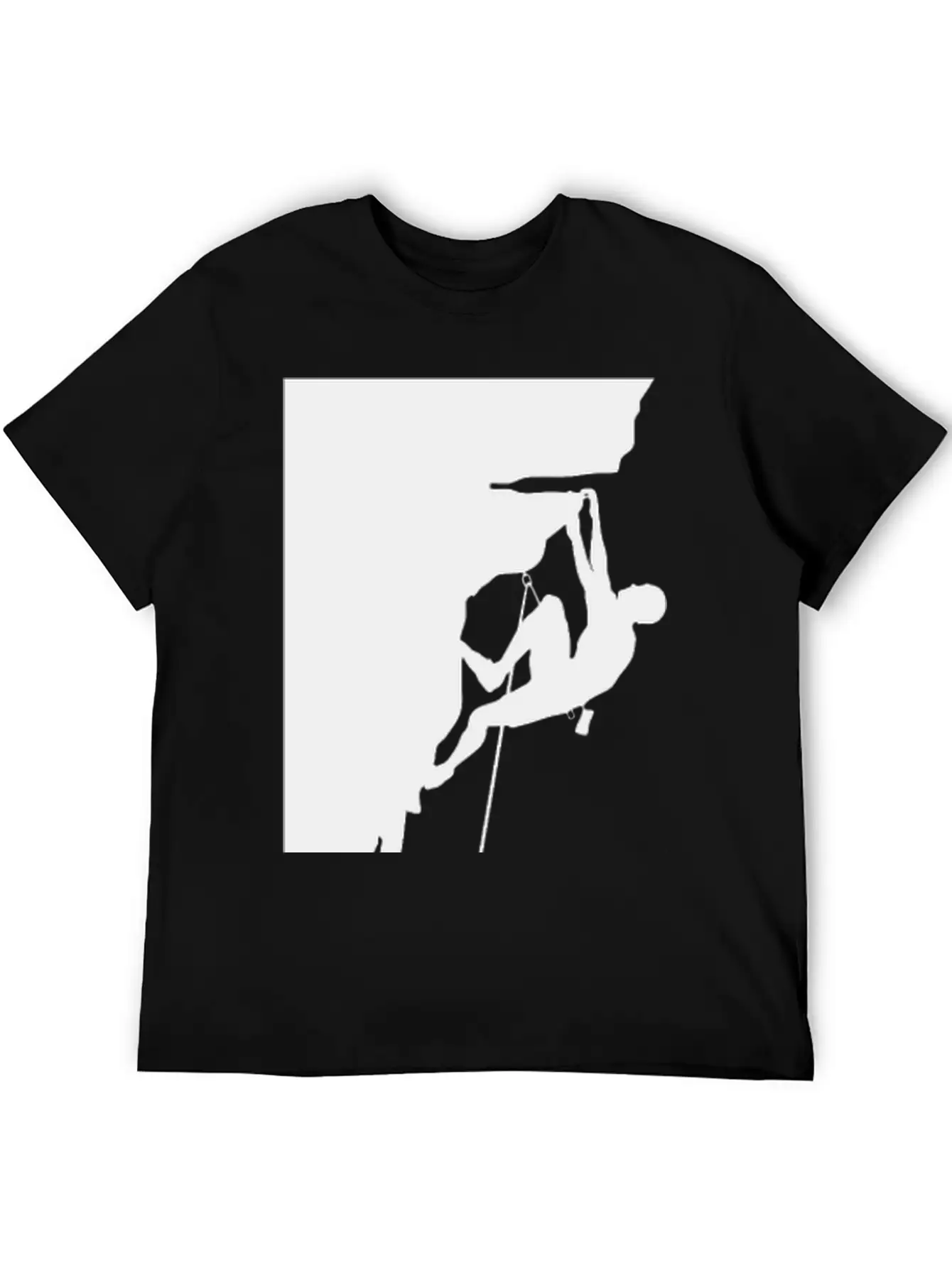 Athletic Man Climbing Mountain Rock Basic Graphic T-Shirt ¨C Daily Comfort In Soft Cotton