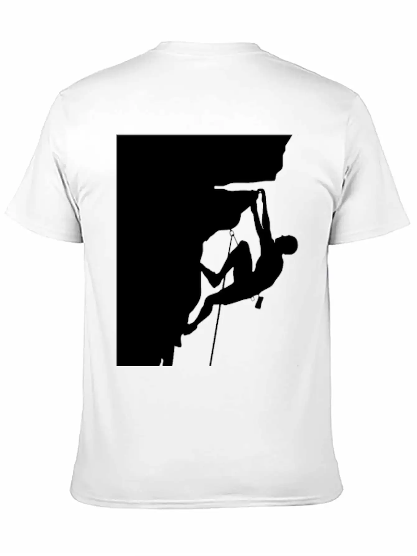 Athletic Man Climbing Mountain Rock Basic Graphic T-Shirt ¨C Daily Comfort In Soft Cotton