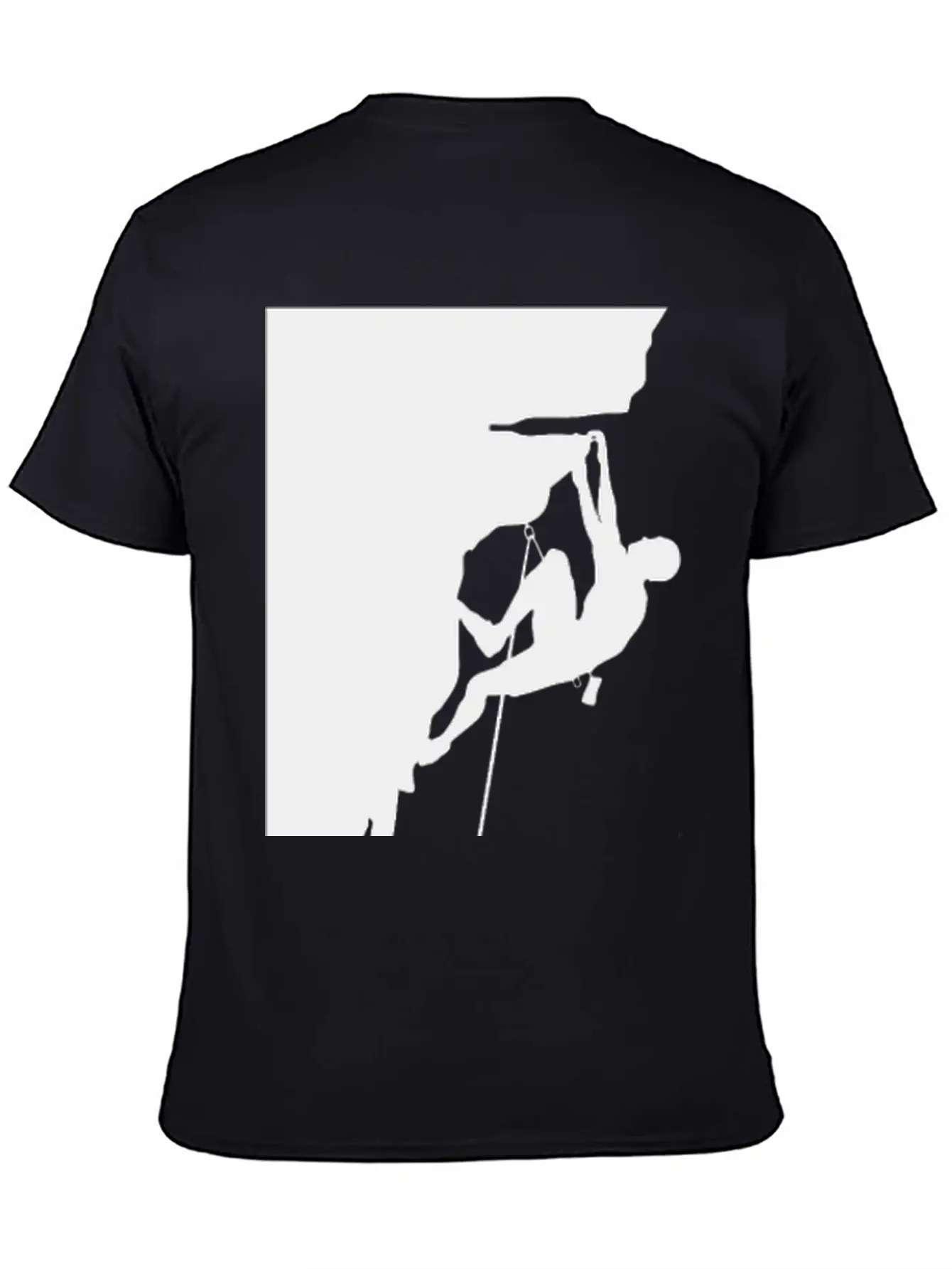 Athletic Man Climbing Mountain Rock Basic Graphic T-Shirt ¨C Daily Comfort In Soft Cotton
