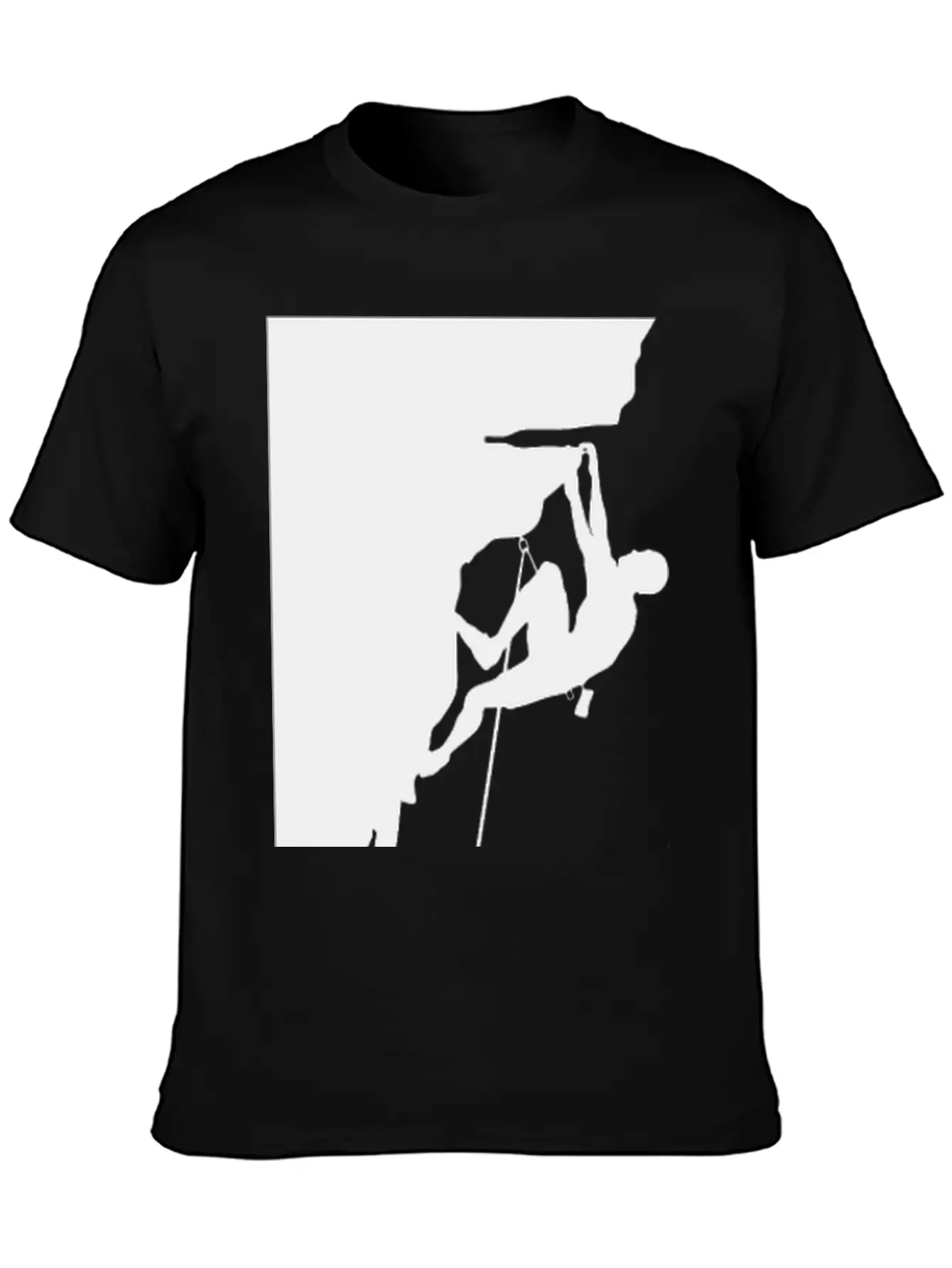 Athletic Man Climbing Mountain Rock Basic Graphic T-Shirt ¨C Daily Comfort In Soft Cotton