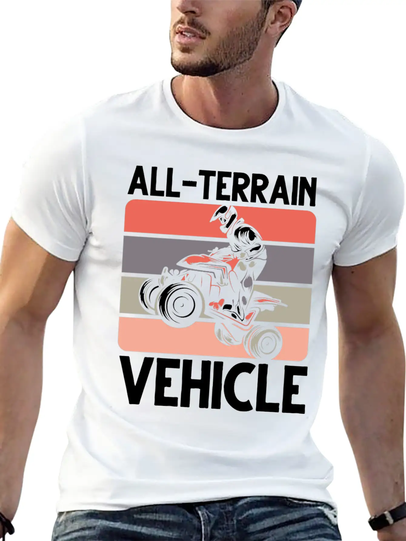 ATV Quad All-Terrain Vehicle Racing Soft Cotton Short Sleeve Tee ¨C Unisex Wardrobe Staple