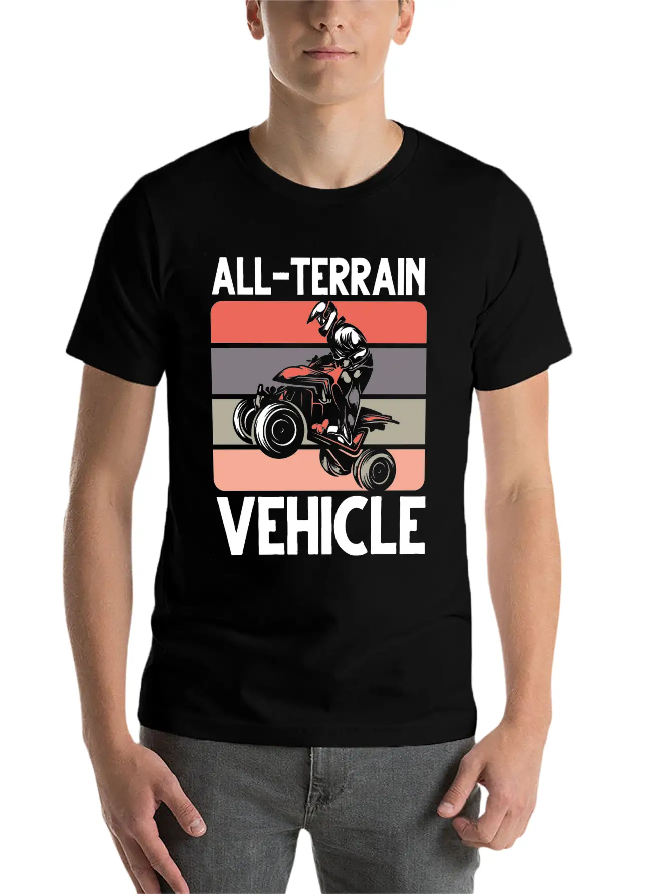 ATV Quad All-Terrain Vehicle Racing Soft Cotton Short Sleeve Tee ¨C Unisex Wardrobe Staple