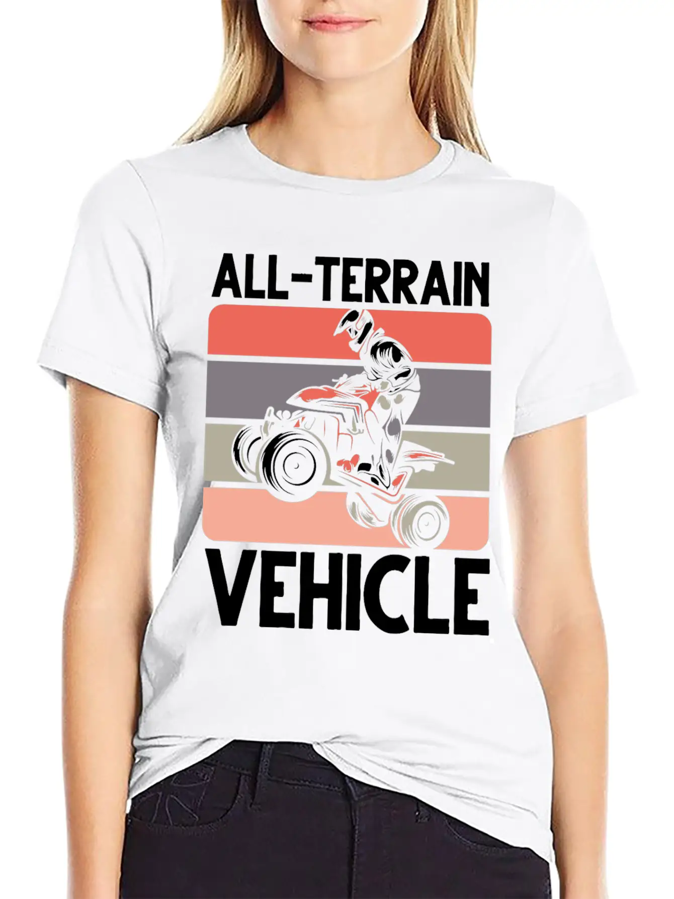 ATV Quad All-Terrain Vehicle Racing Soft Cotton Short Sleeve Tee ¨C Unisex Wardrobe Staple