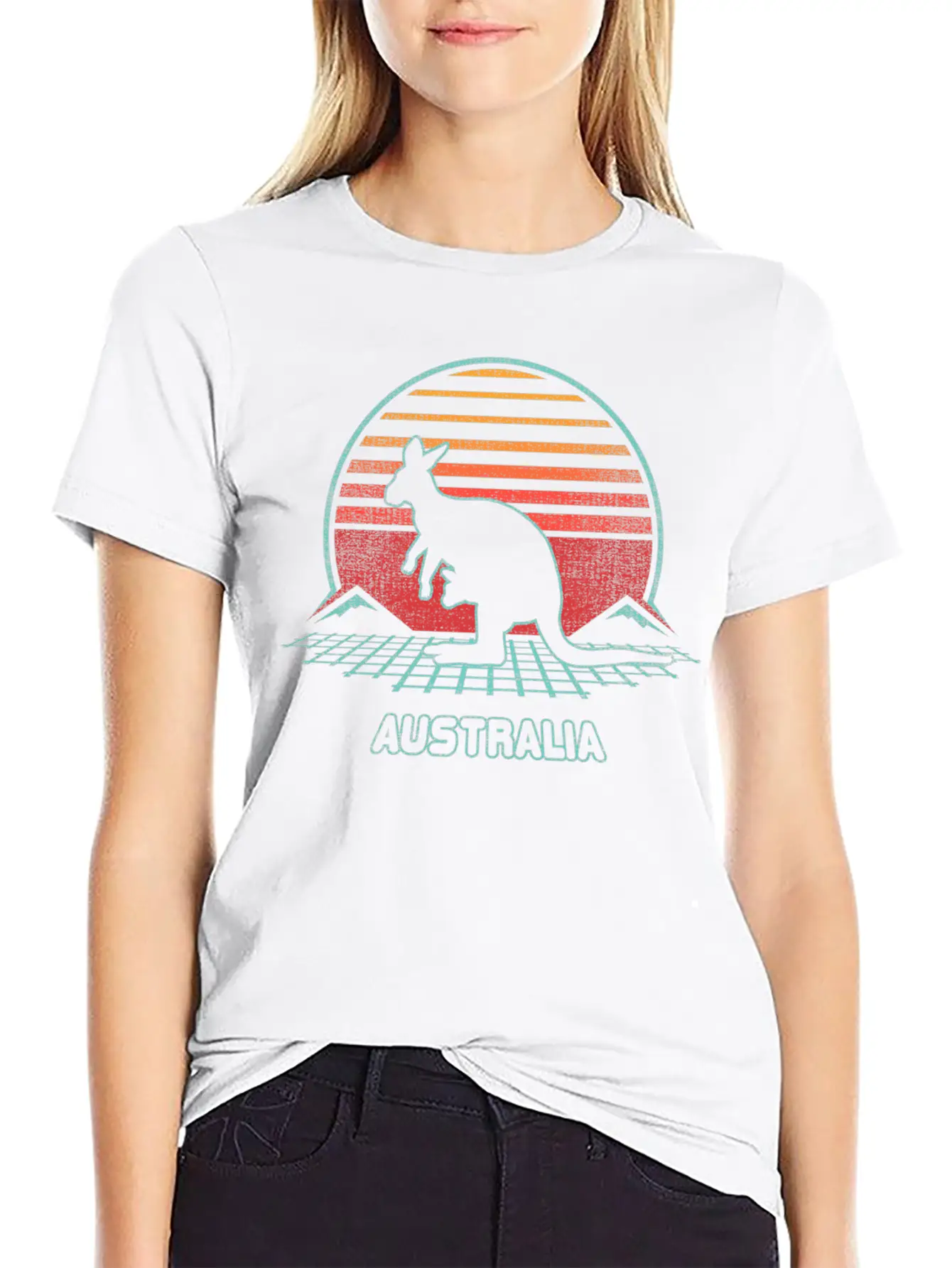 Australia 80S Style Soft Cotton Short Sleeve Tee ¨C Unisex Wardrobe Staple
