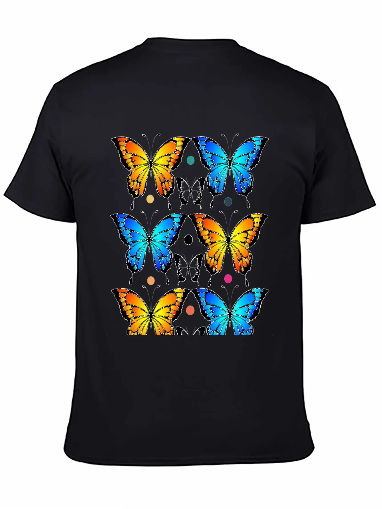 Autumn Papillons Butterfly, Pattern Basic Graphic T-Shirt ¨C Daily Comfort In Soft Cotton