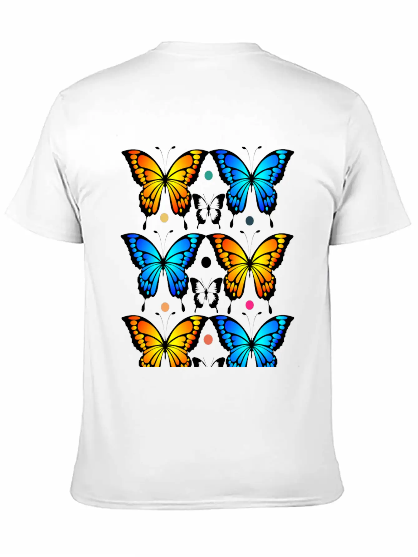 Autumn Papillons Butterfly, Pattern Basic Graphic T-Shirt ¨C Daily Comfort In Soft Cotton