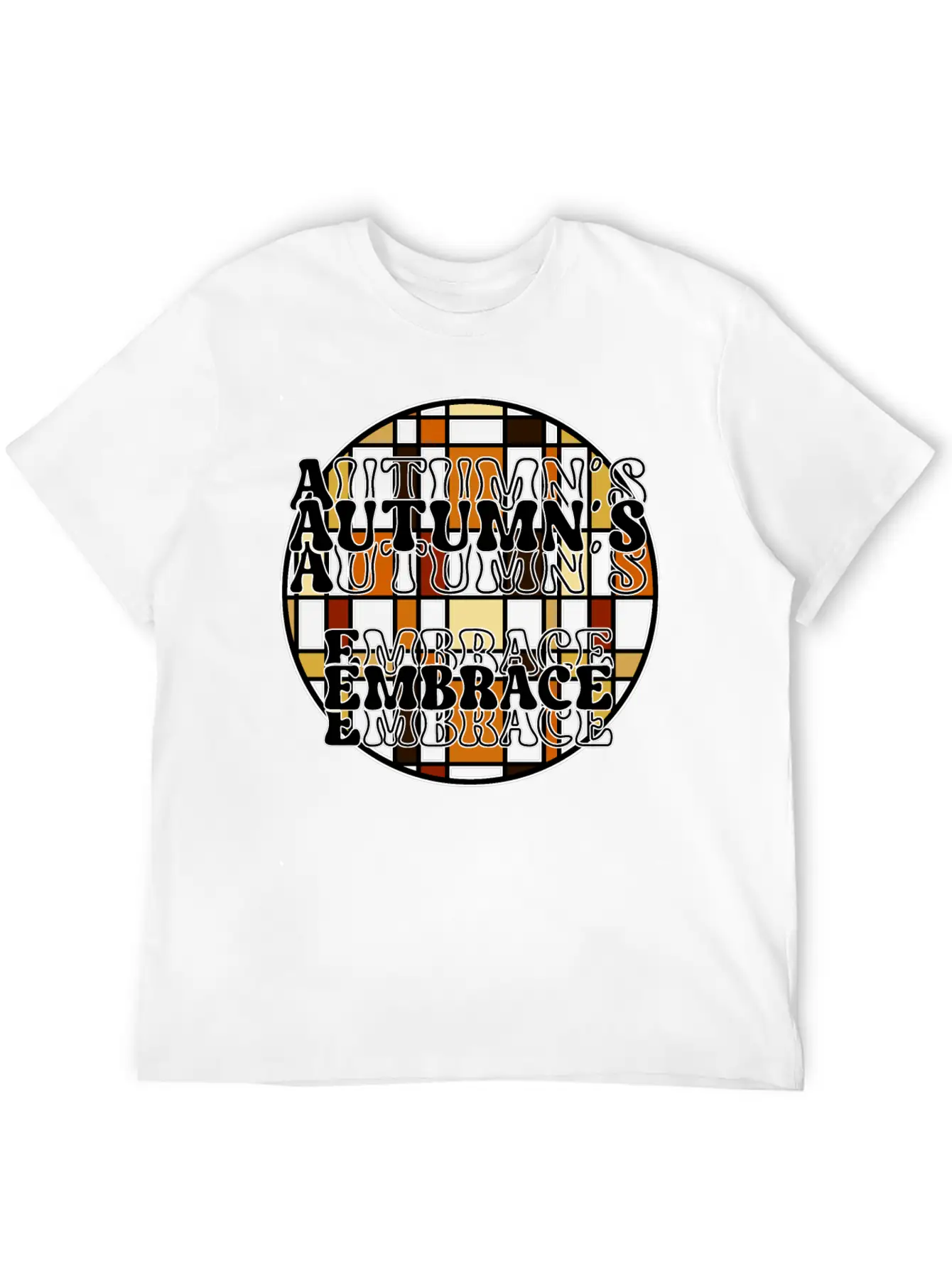 Autumn's Embrace Basic Graphic T-Shirt ¨C Daily Comfort In Soft Cotton