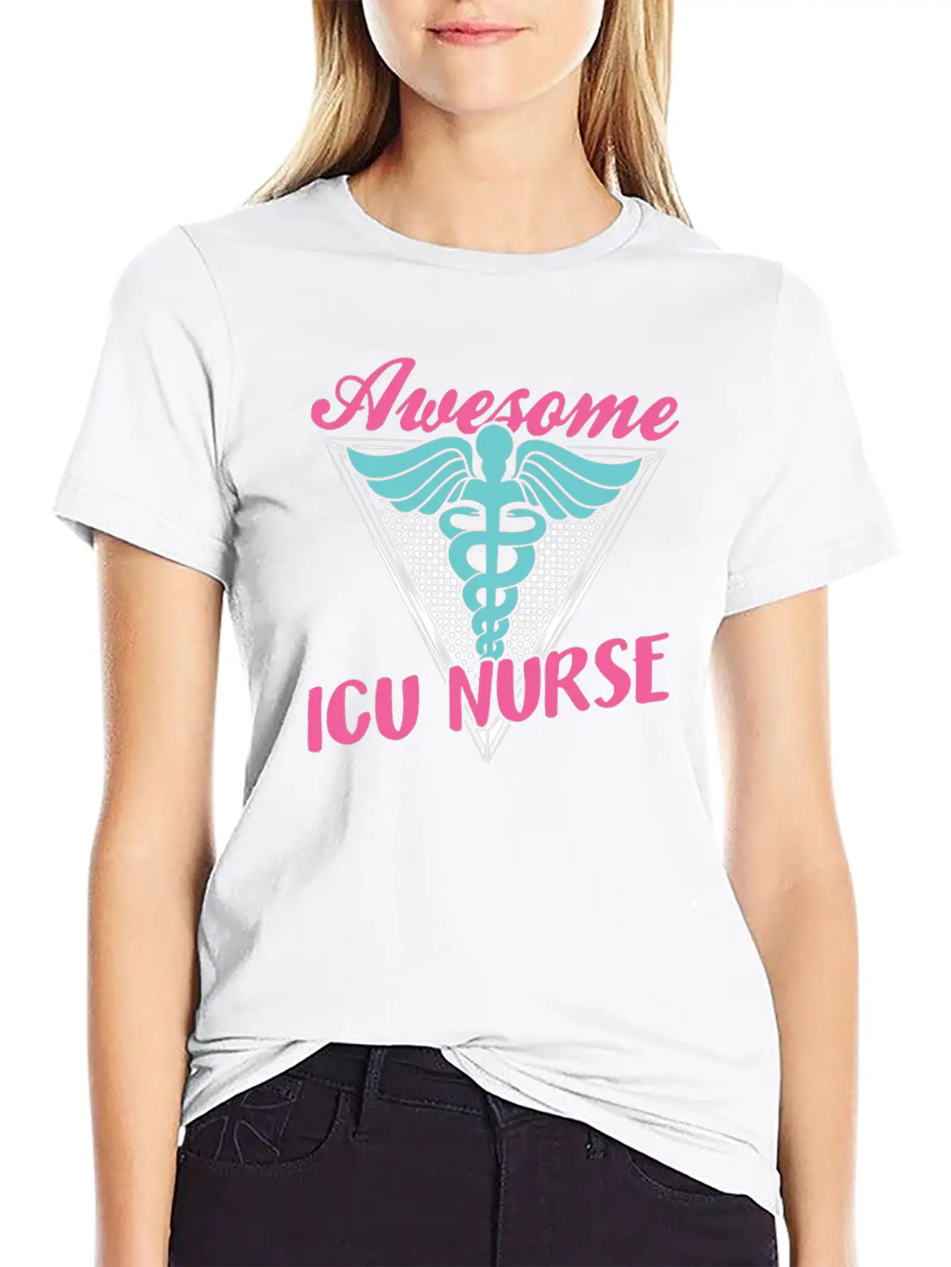 Awesome Icu Nurse Nursing Hospital ICE Essential Cotton Tee For Daily Outfits ¨C Unisex Style
