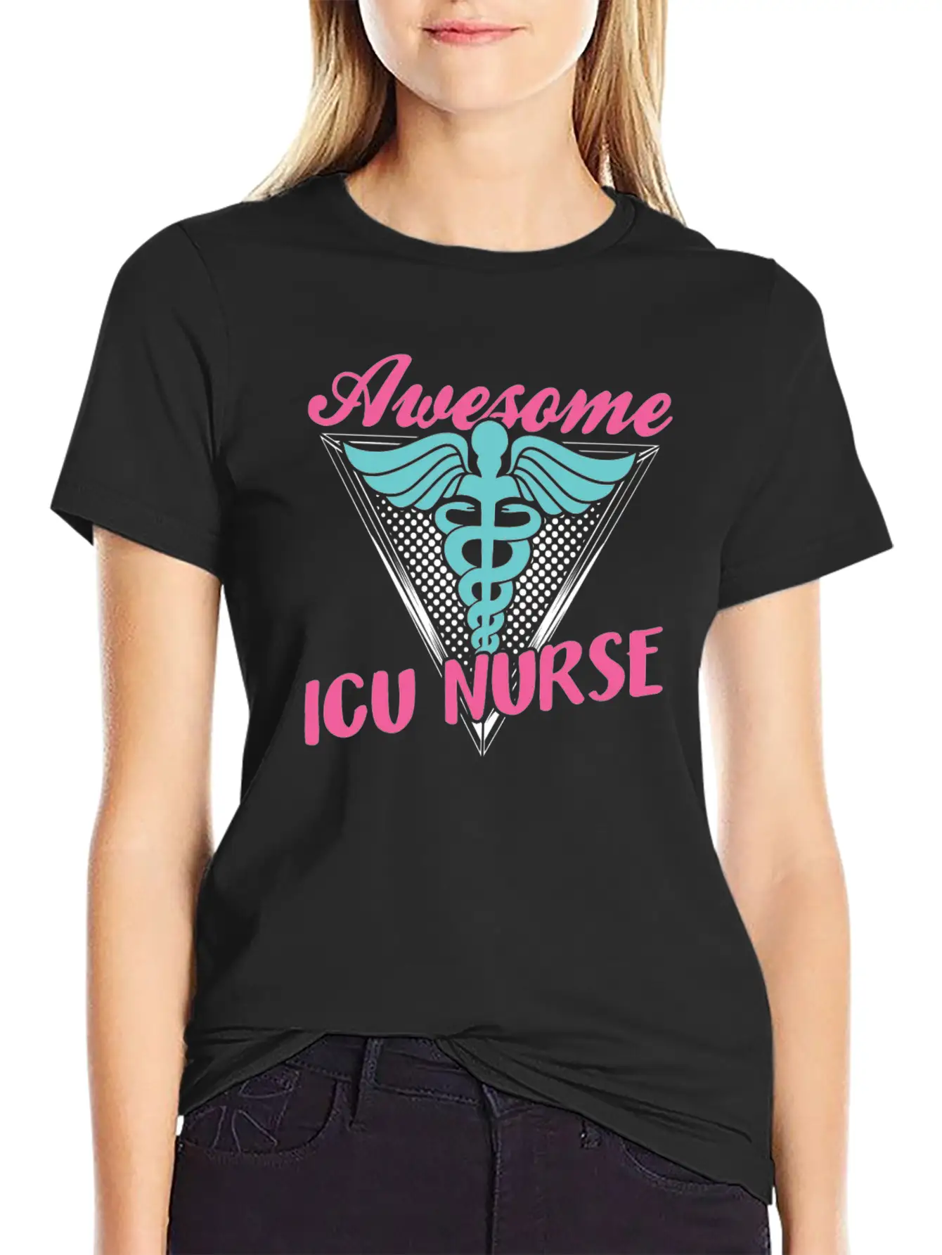 Awesome Icu Nurse Nursing Hospital ICE Essential Cotton Tee For Daily Outfits ¨C Unisex Style