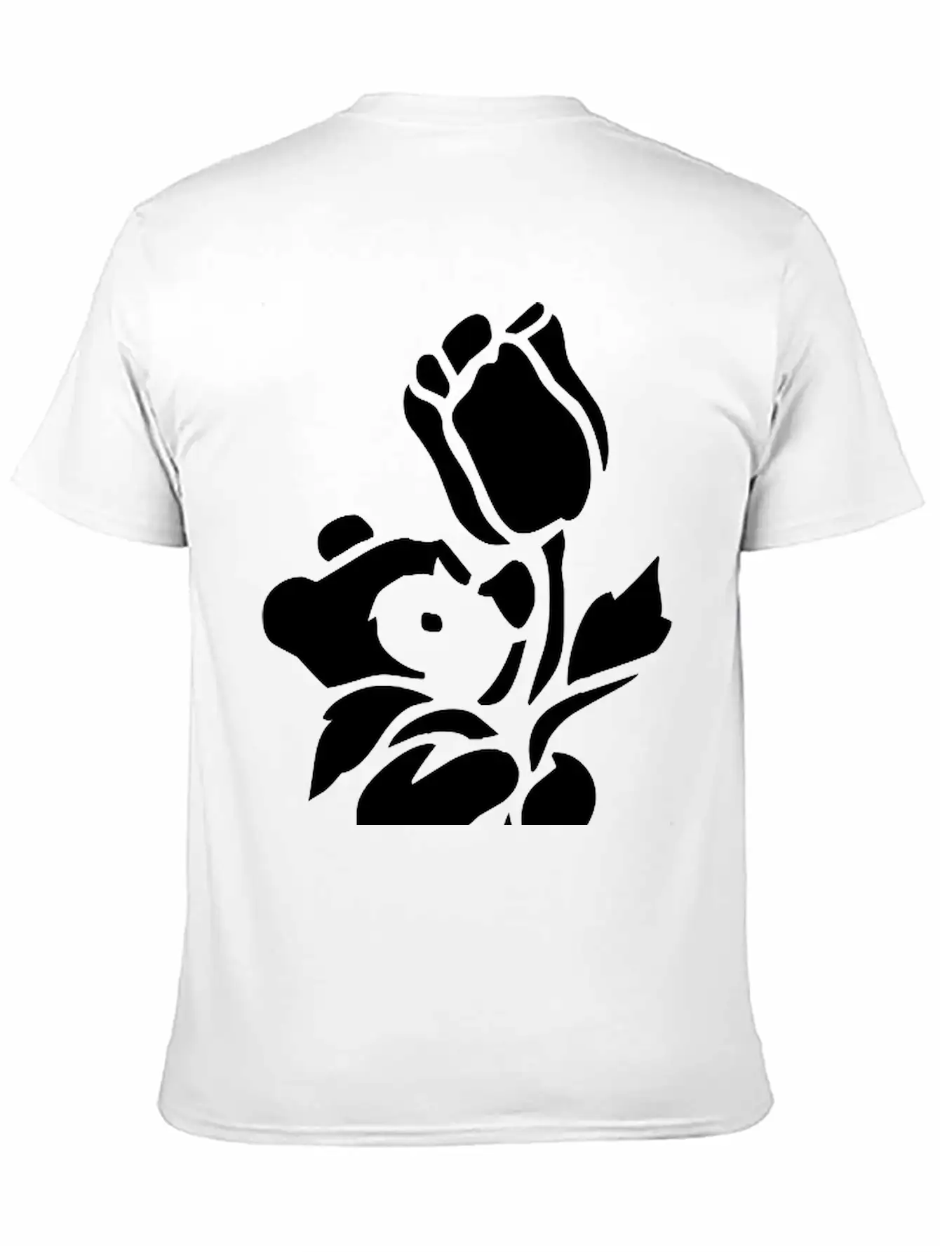 Baby Bear With A Giant Flower Soft Cotton Short Sleeve Tee ¨C Unisex Wardrobe Staple