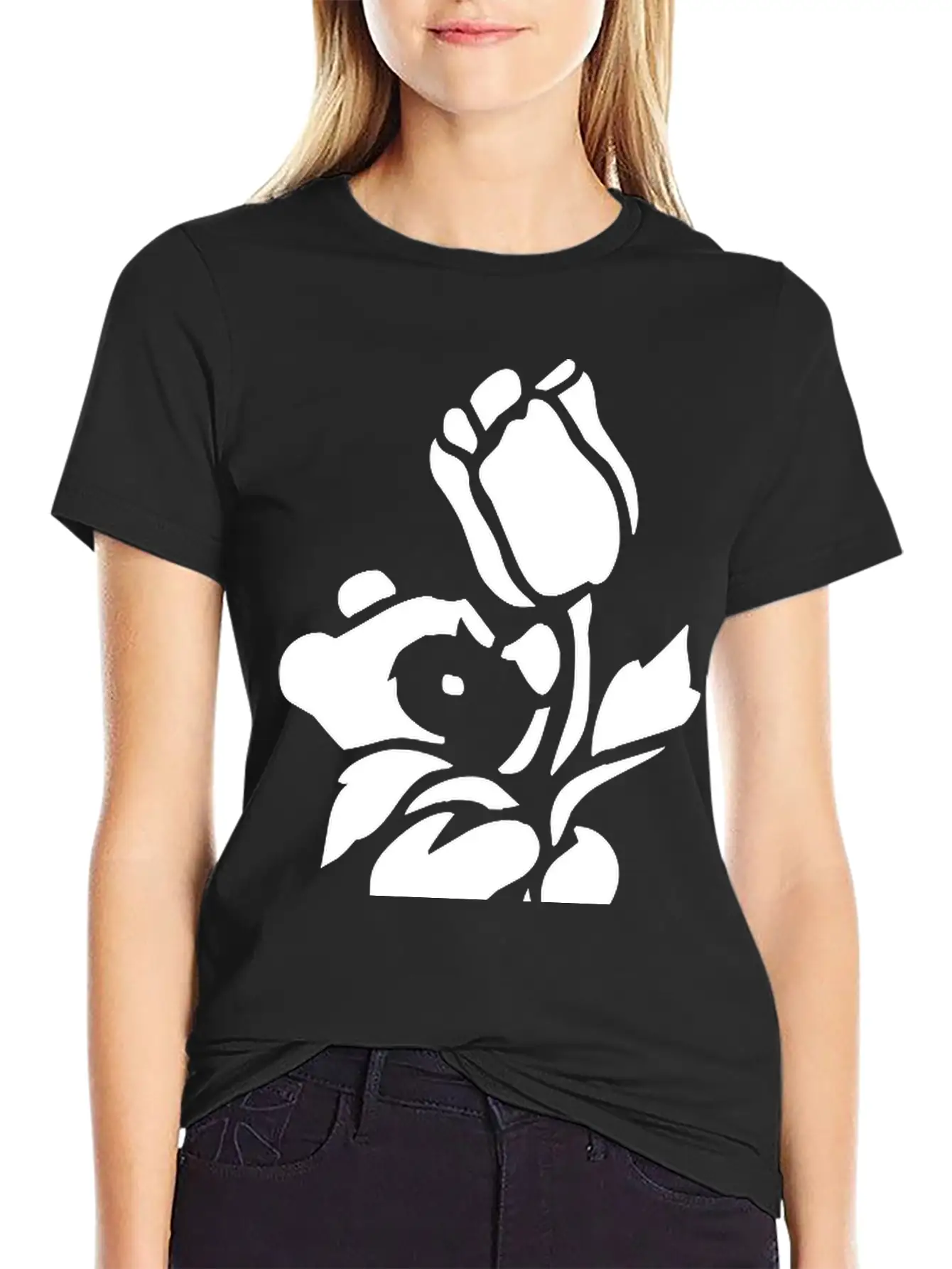 Baby Bear With A Giant Flower Soft Cotton Short Sleeve Tee ¨C Unisex Wardrobe Staple