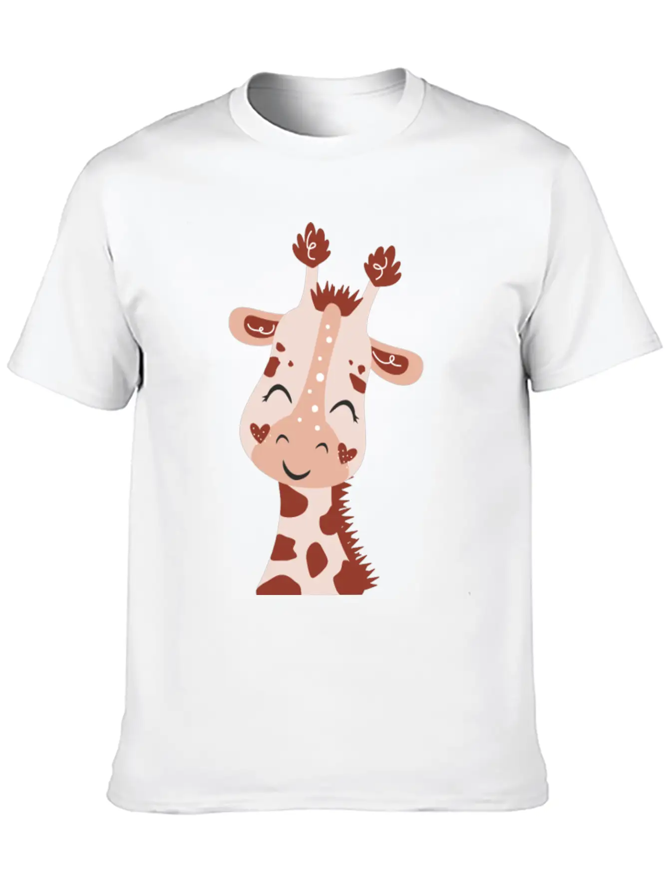 Baby Giraffe Essential Cotton Tee For Daily Outfits ¨C Unisex Style