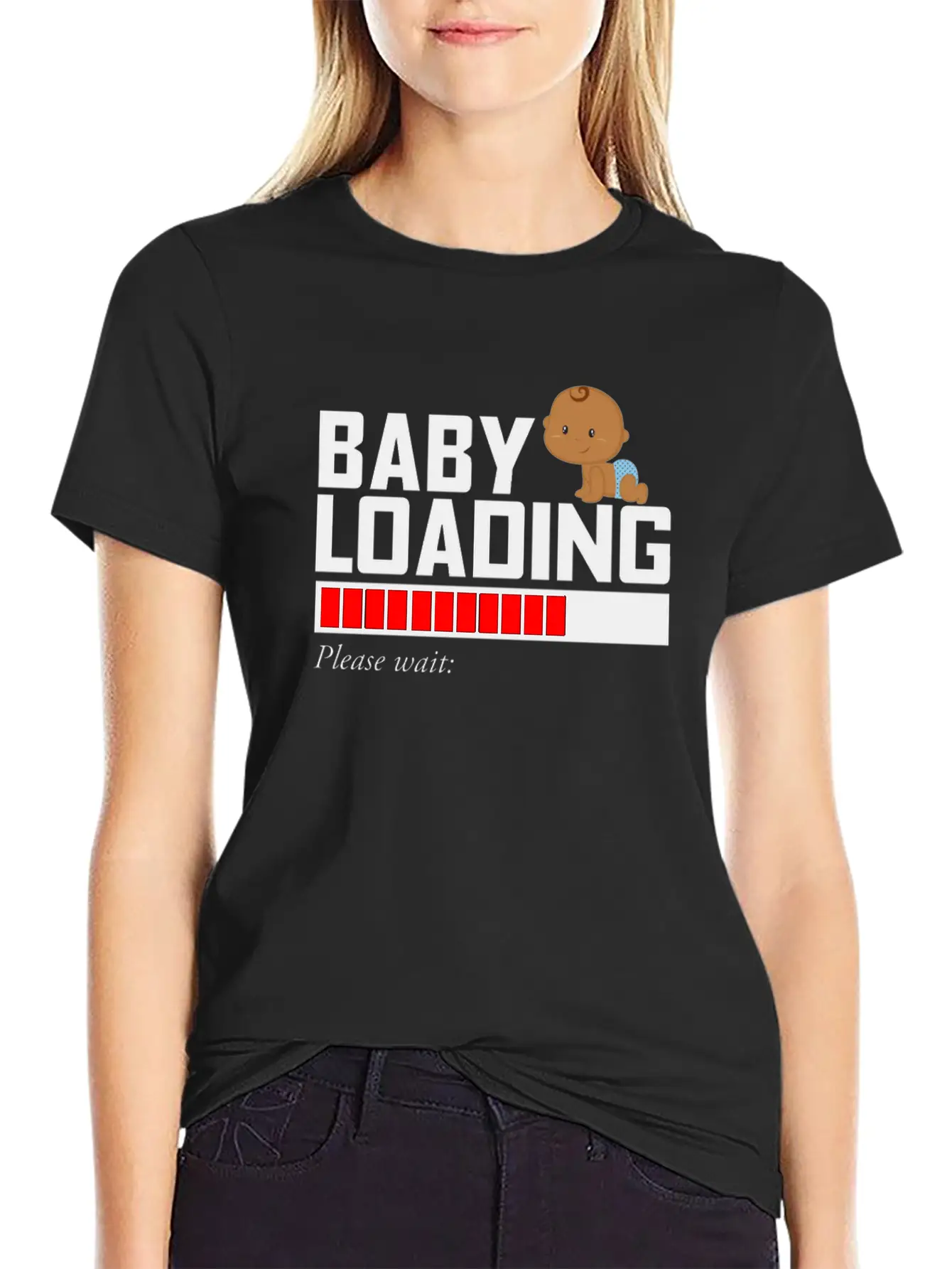 BABY LOADING Essential Cotton Tee For Daily Outfits ¨C Unisex Style