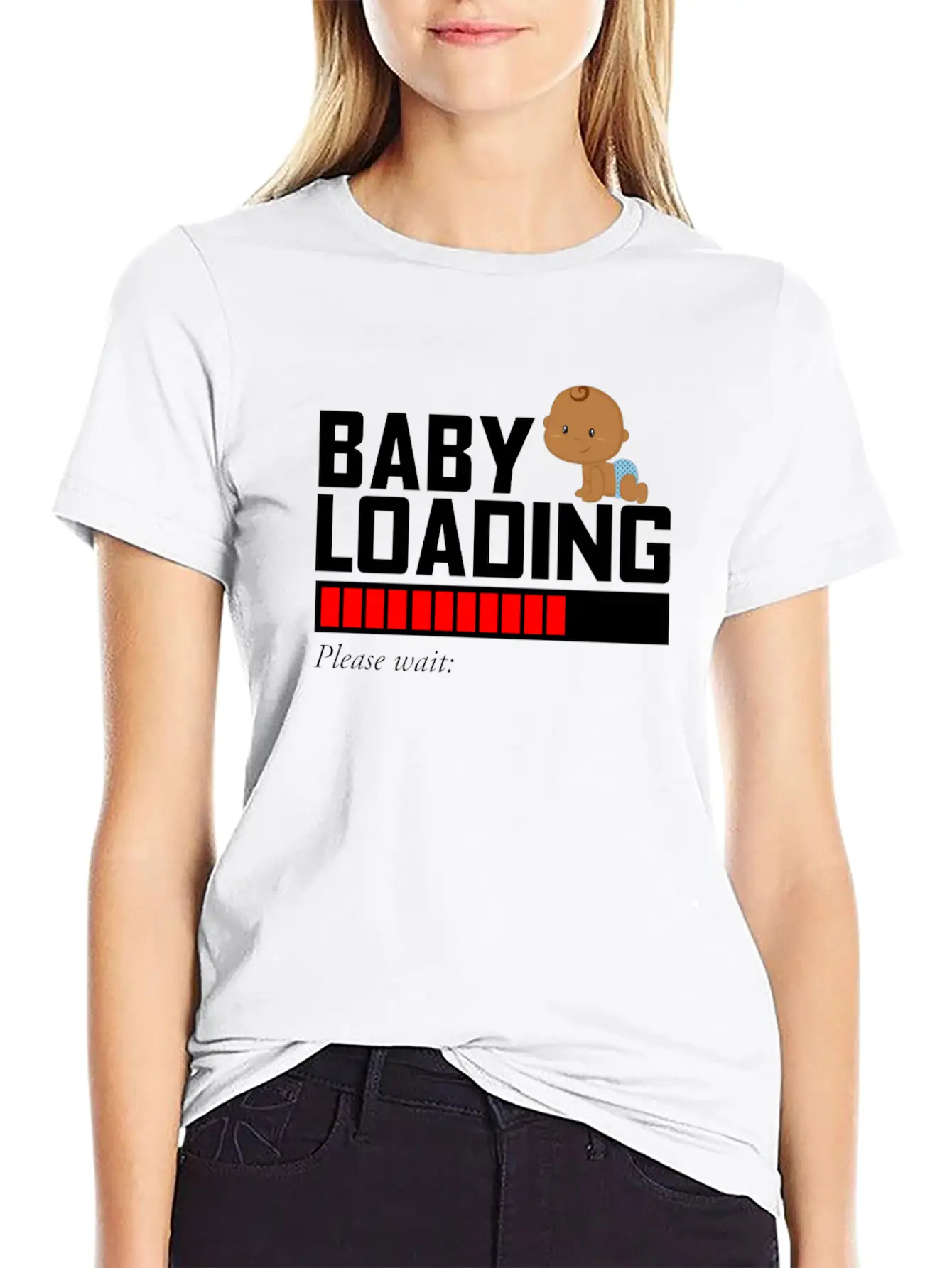 BABY LOADING Essential Cotton Tee For Daily Outfits ¨C Unisex Style
