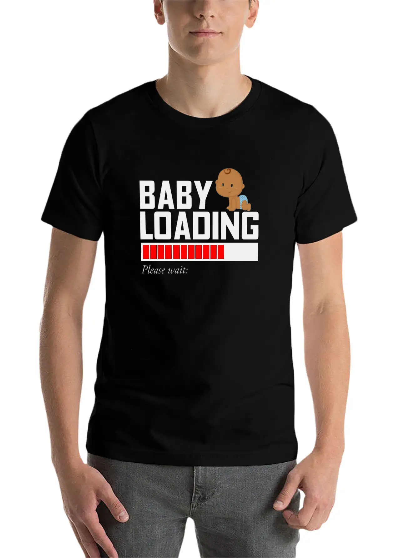 BABY LOADING Essential Cotton Tee For Daily Outfits ¨C Unisex Style