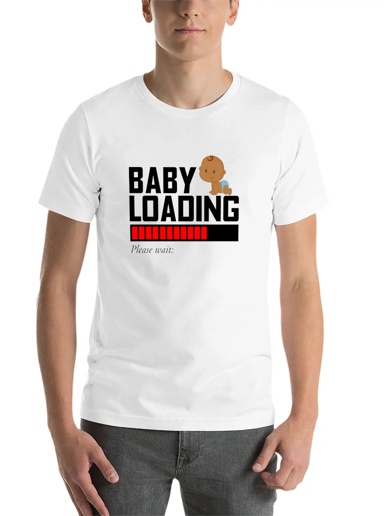 BABY LOADING Essential Cotton Tee For Daily Outfits ¨C Unisex Style