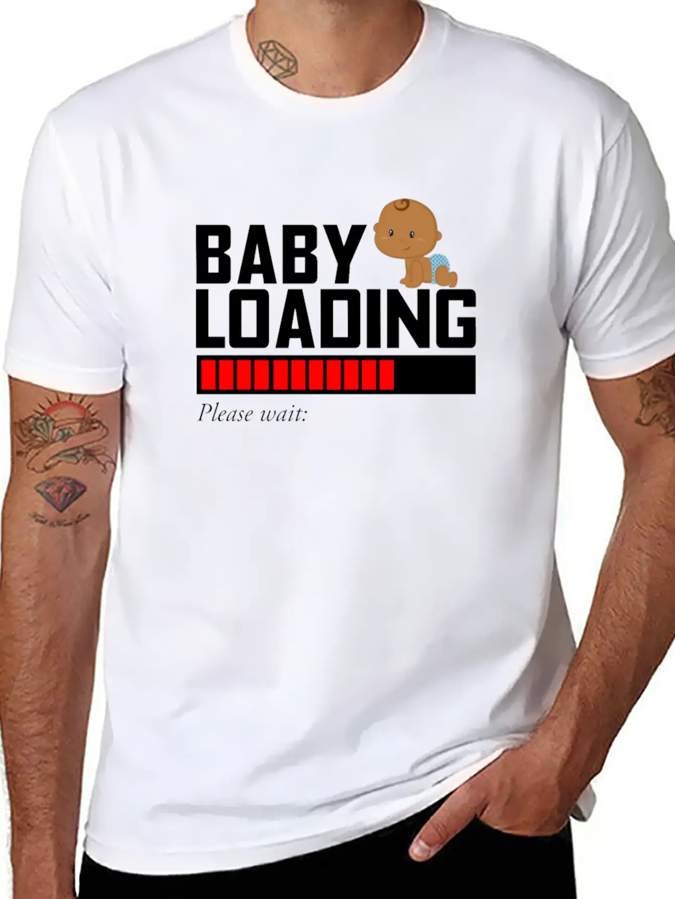 BABY LOADING Essential Cotton Tee For Daily Outfits ¨C Unisex Style
