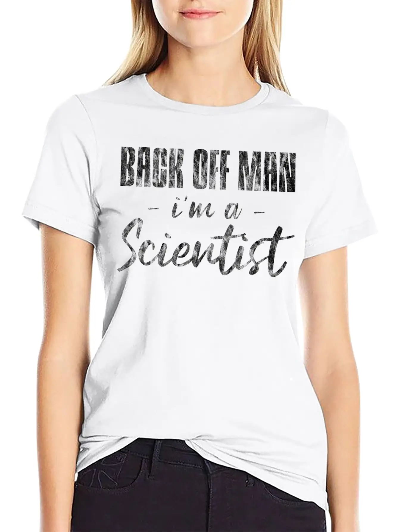 Back Off Man, I'm A Scientist 6 Soft Cotton Short Sleeve Tee ¨C Unisex Wardrobe Staple