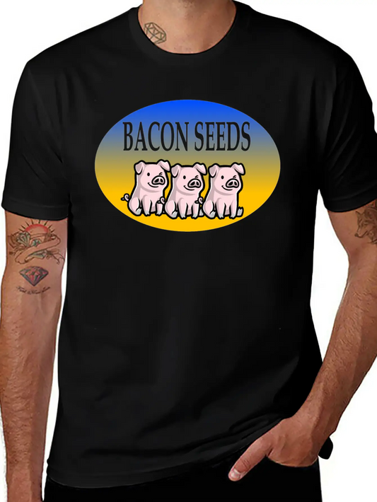 Bacon Seeds Essential Cotton Tee For Daily Outfits ¨C Unisex Style