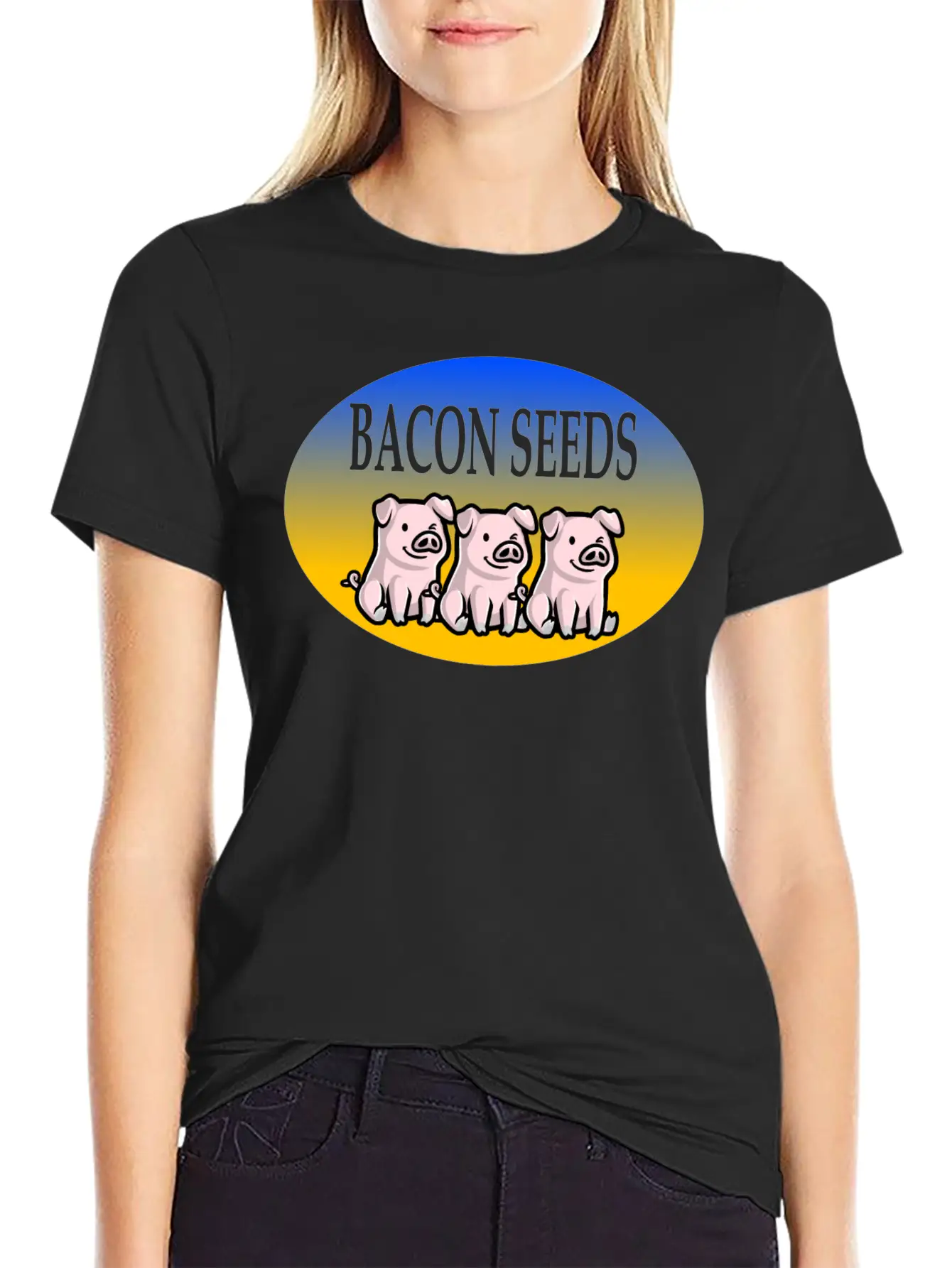 Bacon Seeds Essential Cotton Tee For Daily Outfits ¨C Unisex Style