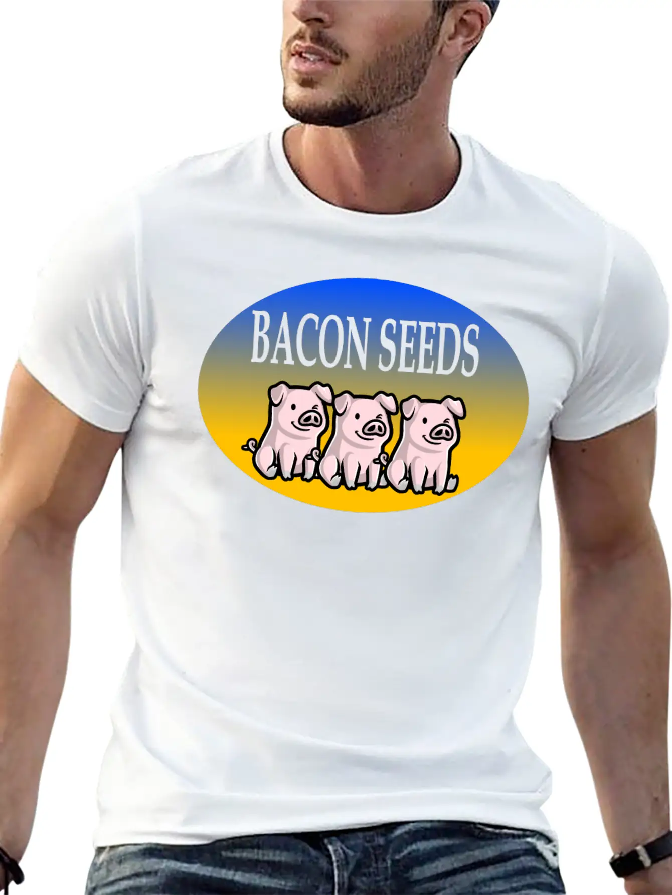 Bacon Seeds Essential Cotton Tee For Daily Outfits ¨C Unisex Style