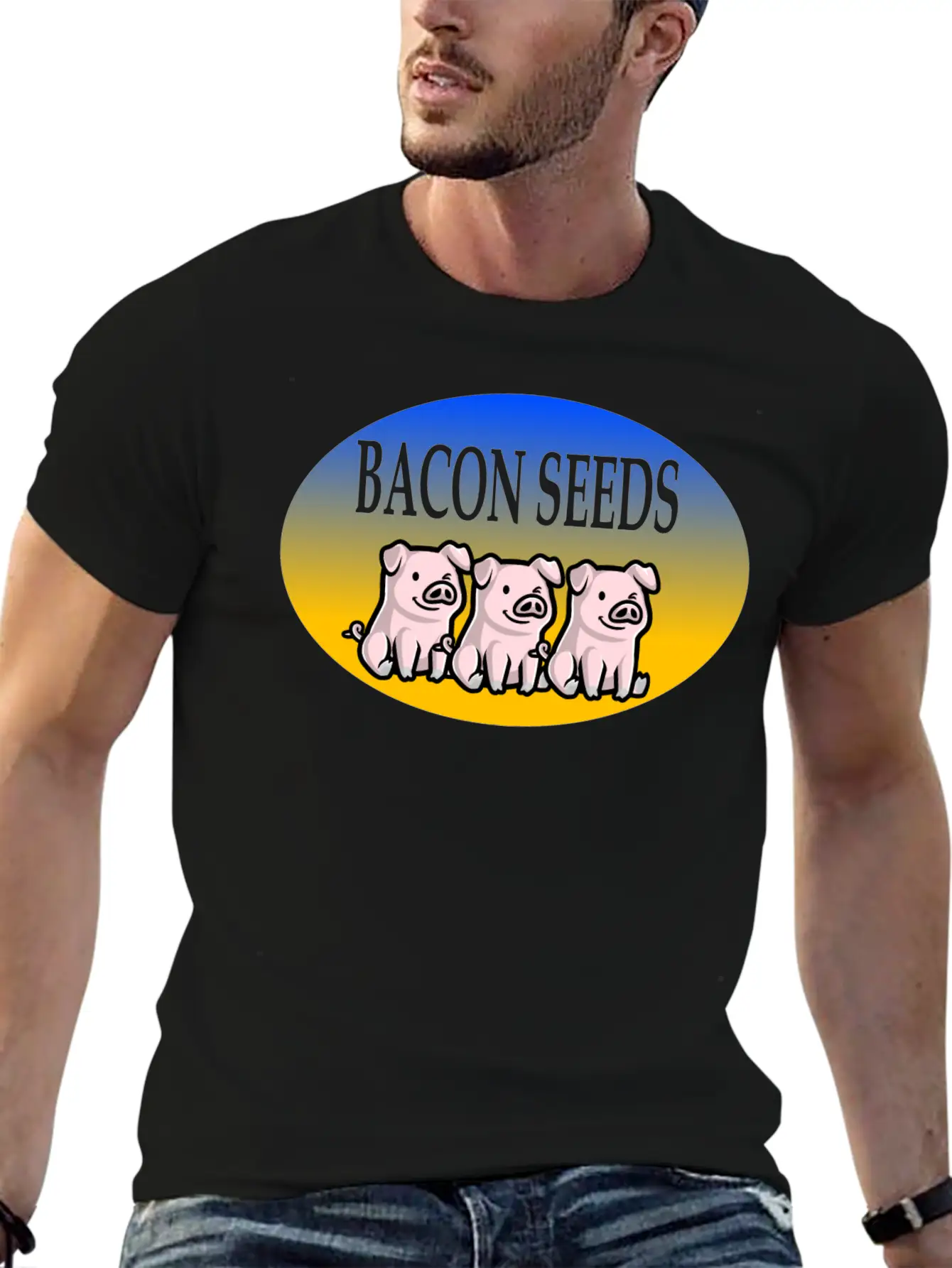 Bacon Seeds Essential Cotton Tee For Daily Outfits ¨C Unisex Style