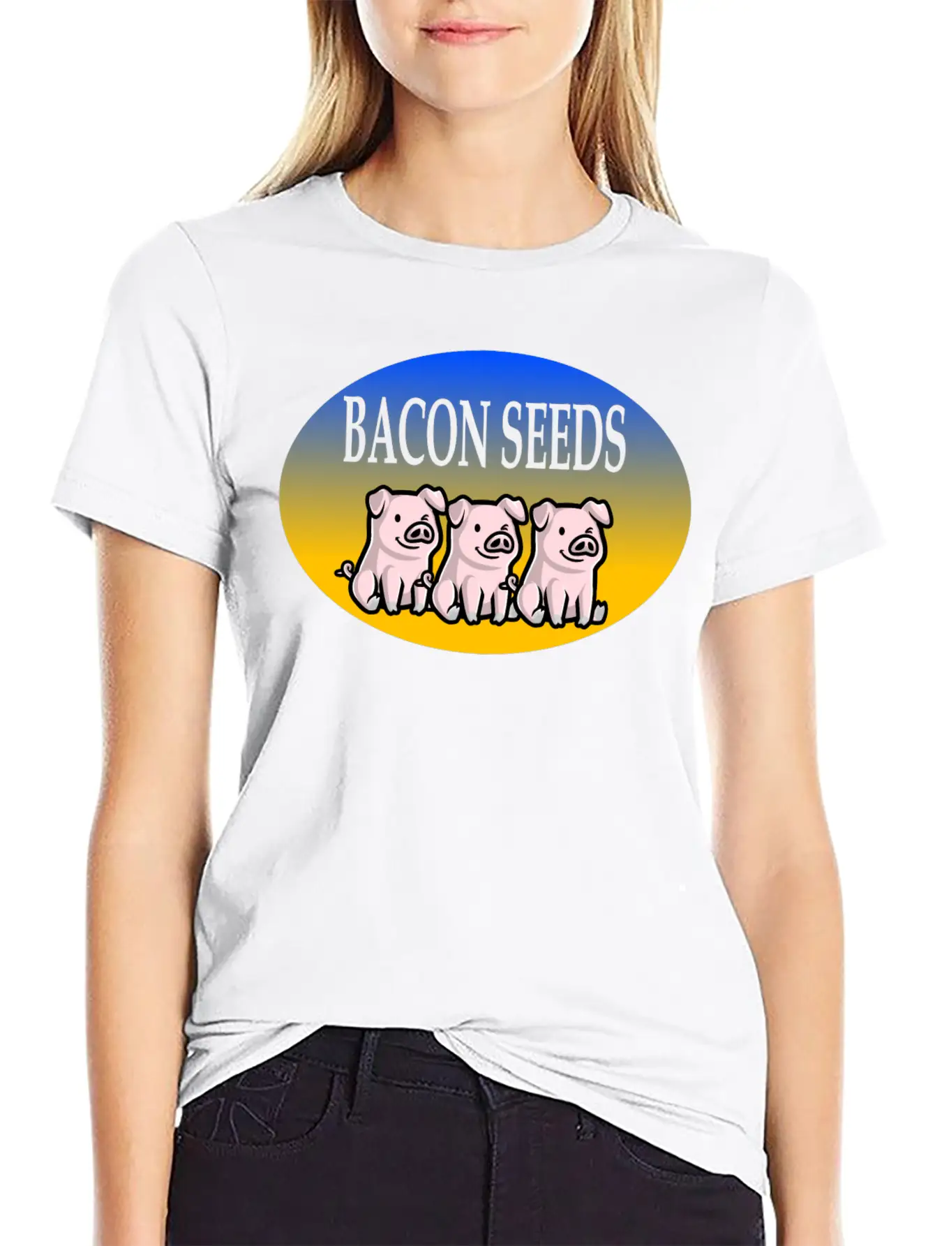 Bacon Seeds Essential Cotton Tee For Daily Outfits ¨C Unisex Style