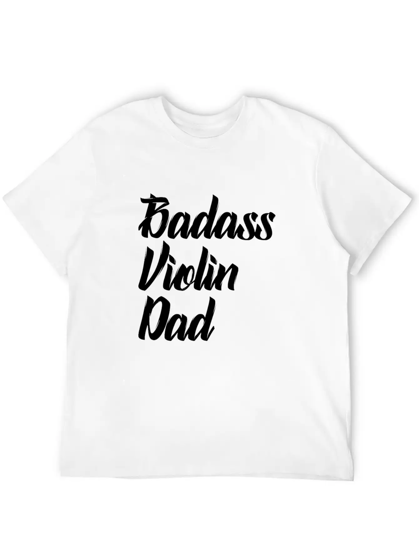 Badass Violin Dad Basic Graphic T-Shirt ¨C Daily Comfort In Soft Cotton