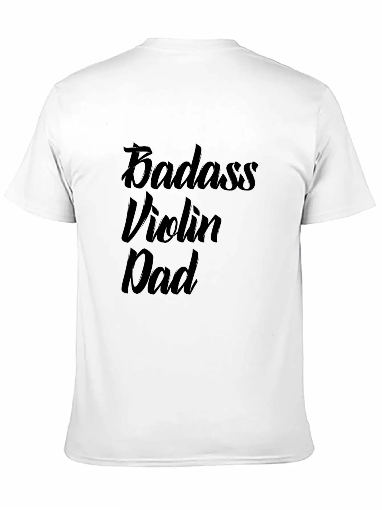 Badass Violin Dad Basic Graphic T-Shirt ¨C Daily Comfort In Soft Cotton