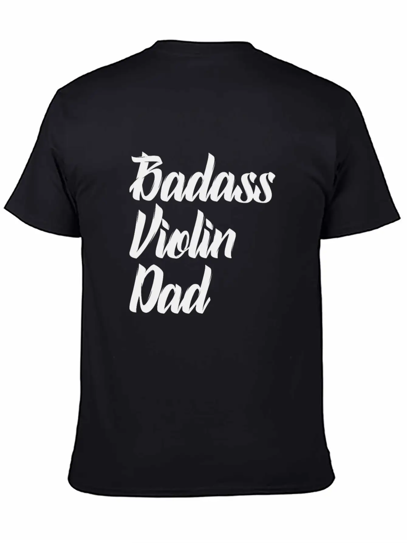 Badass Violin Dad Basic Graphic T-Shirt ¨C Daily Comfort In Soft Cotton