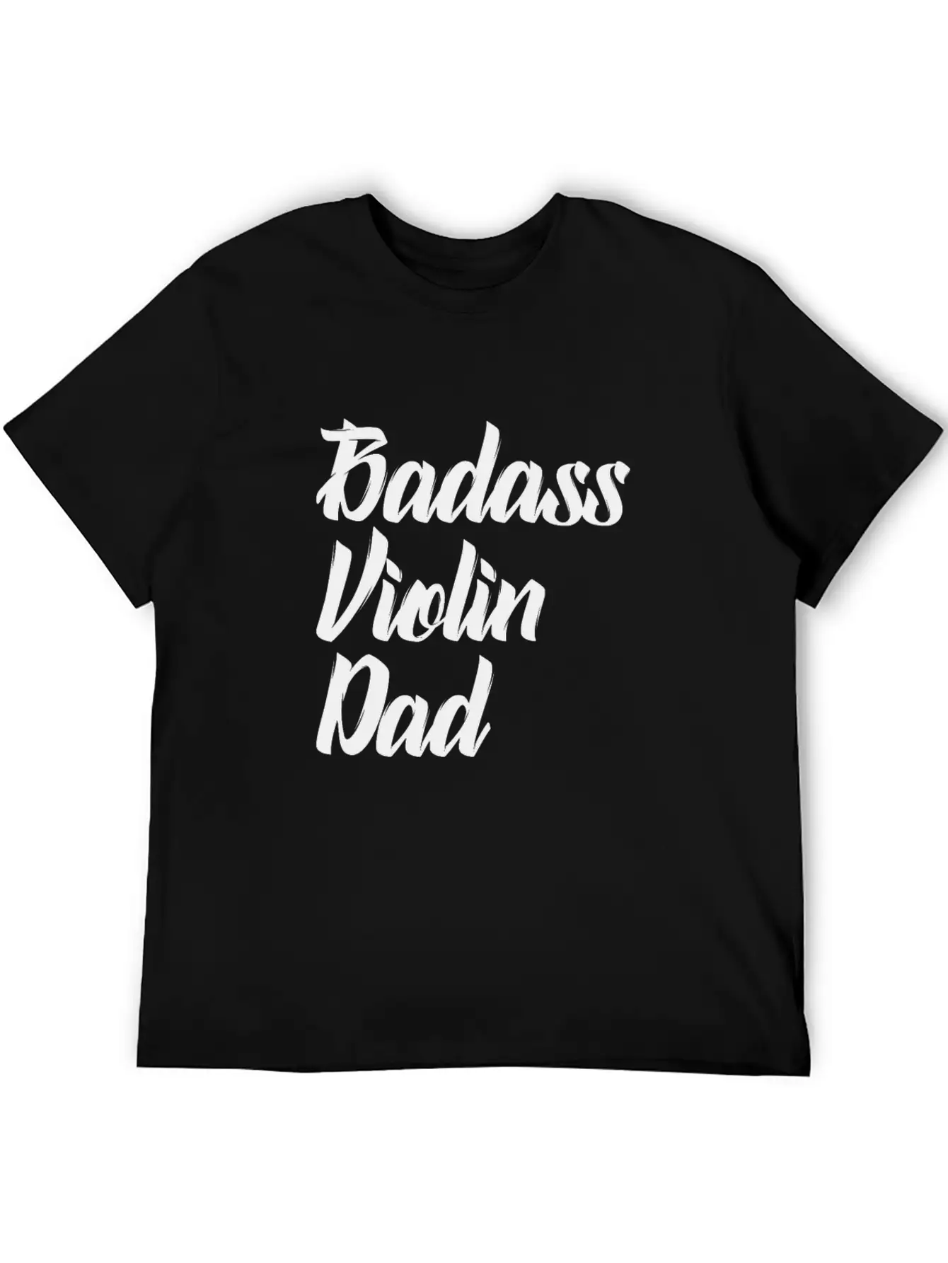 Badass Violin Dad Basic Graphic T-Shirt ¨C Daily Comfort In Soft Cotton