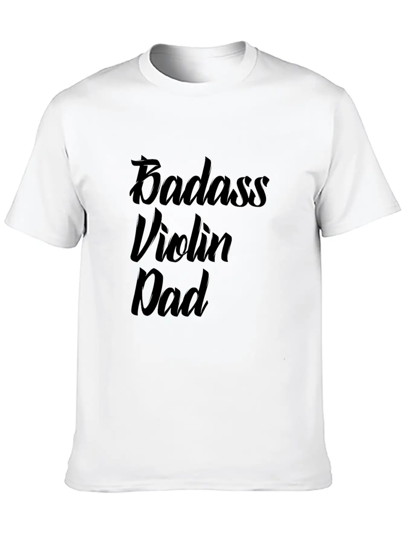 Badass Violin Dad Basic Graphic T-Shirt ¨C Daily Comfort In Soft Cotton