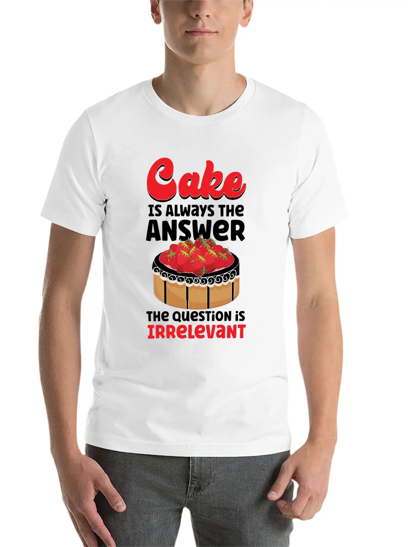 Bake Baking Cake Cake Is Always Soft Cotton Short Sleeve Tee ¨C Unisex Wardrobe Staple